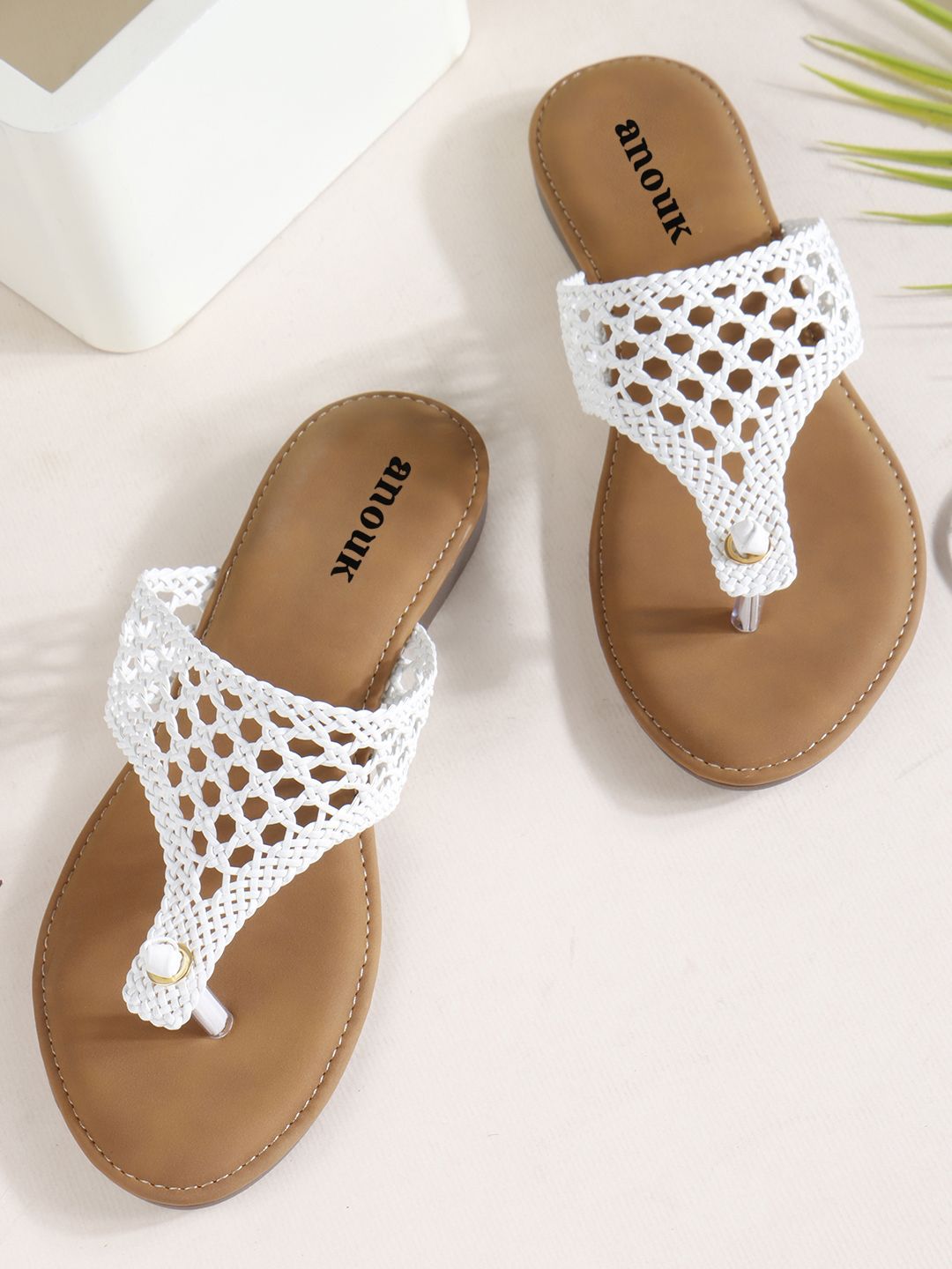 Anouk Women One Toe Flats-image-15