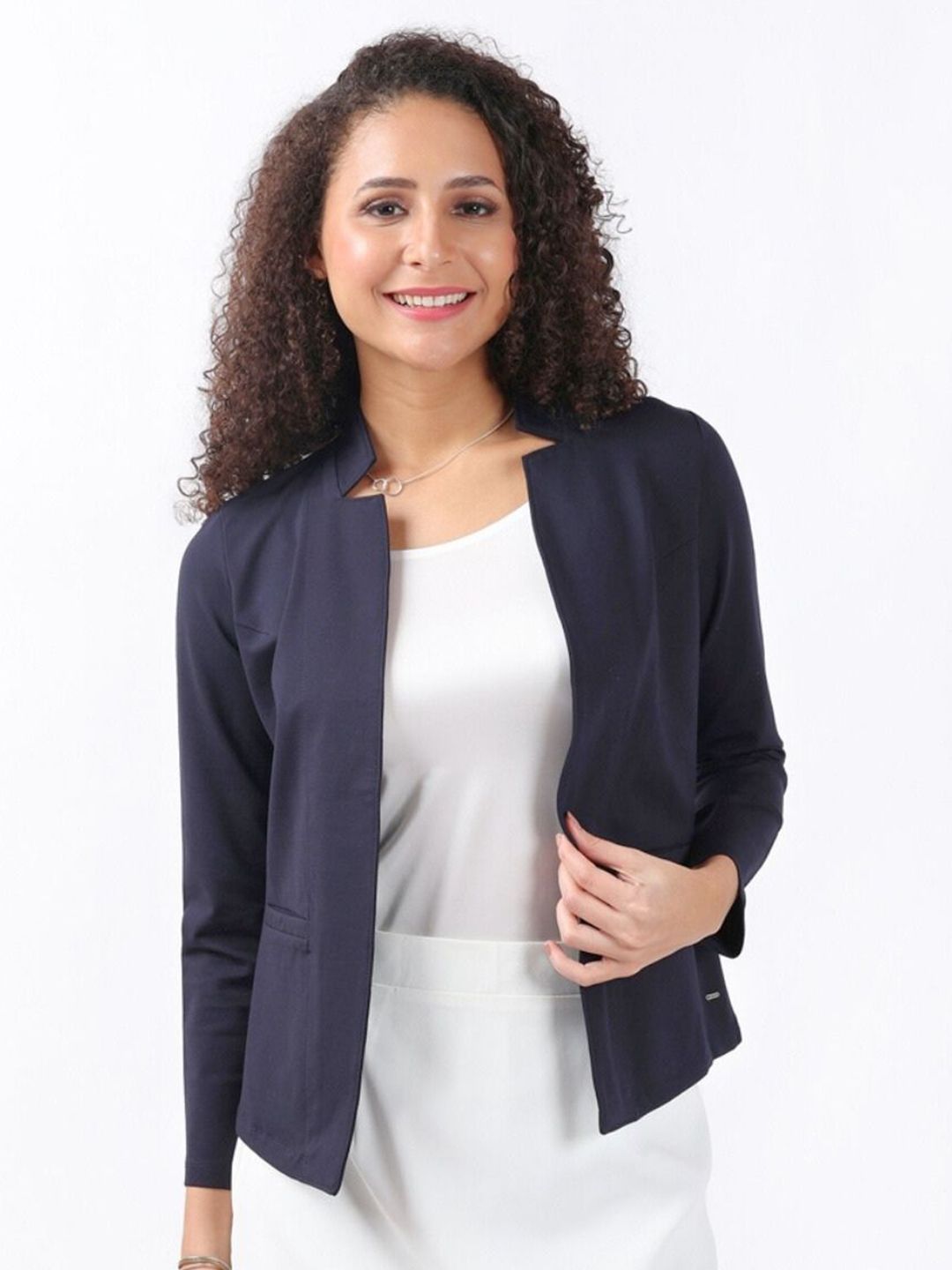 Bonnaty Women Solid Open Front Shrug-picture-26