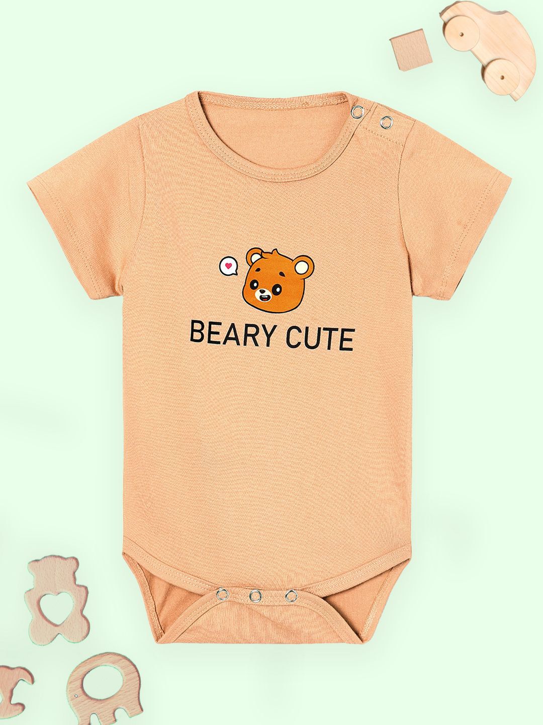 The Mom Store Infants Beary Cute Printed Pure Cotton Bodysuit-picture-39