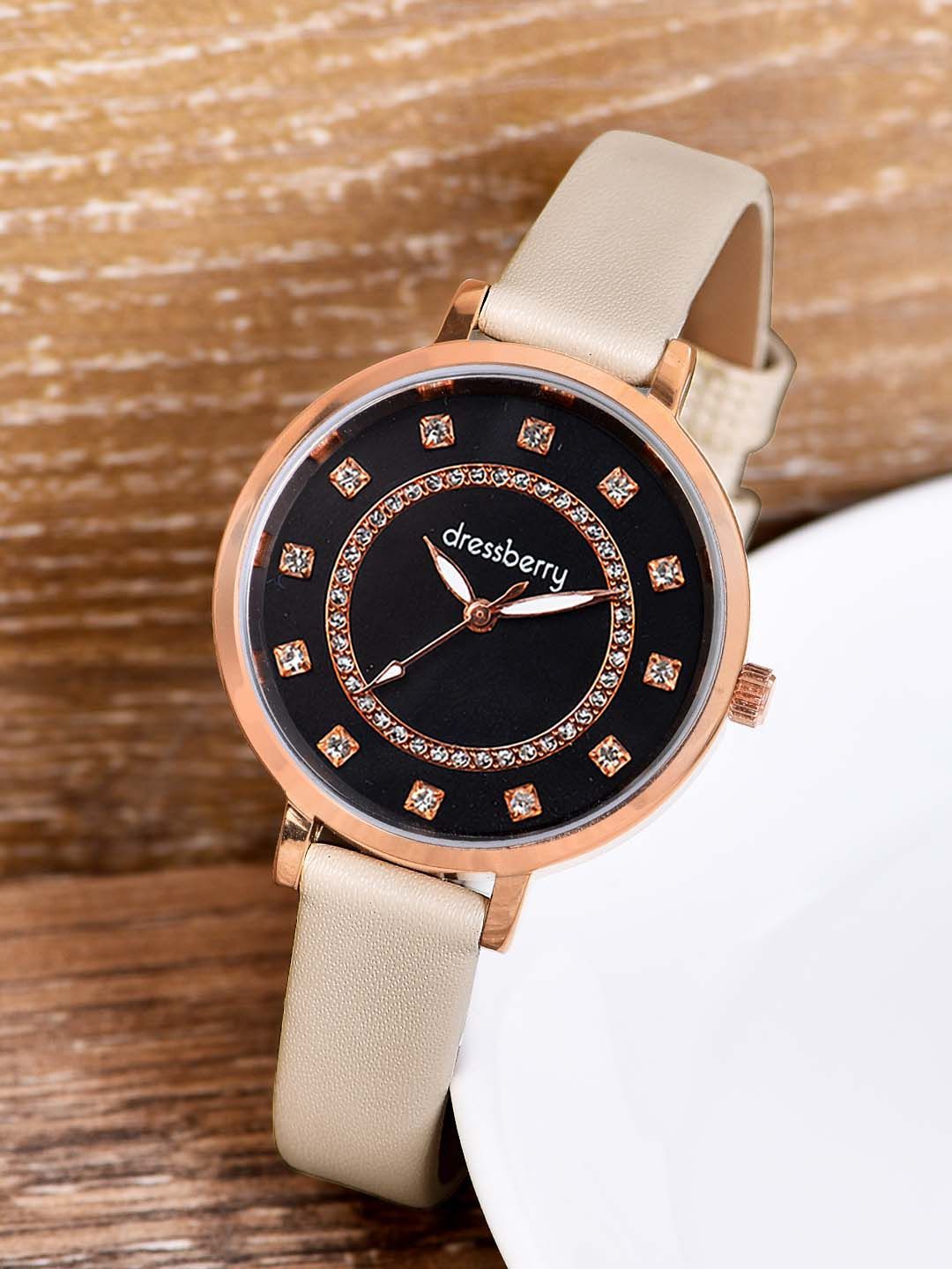 DressBerry Women Embellished Dial & Leather Straps Analogue Watch HOBDB-283-CM-picture-25