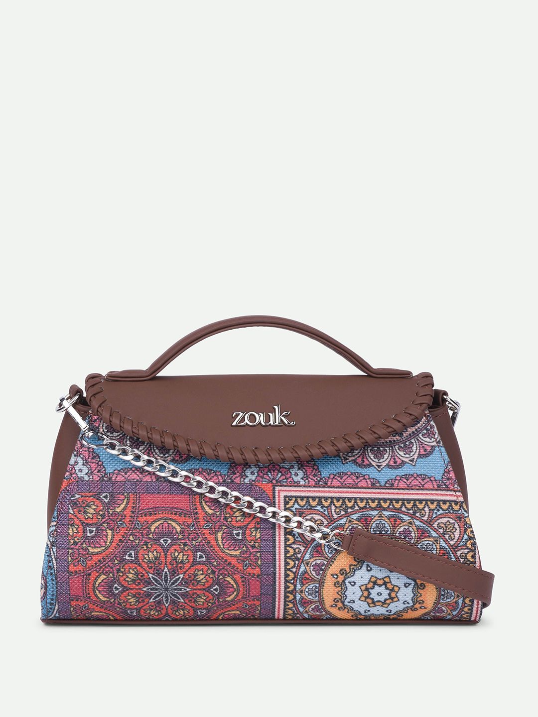 alt by zouk ZOUK Mandala Printed Structured Sling Bag-picture-11