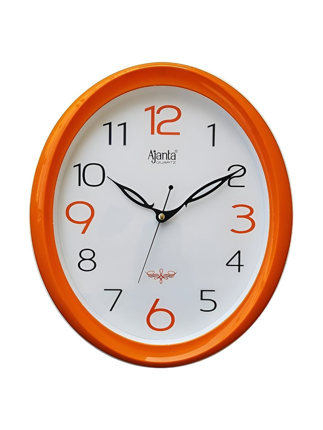 Ajanta Orange & White Analogue Wall Clock-image-30