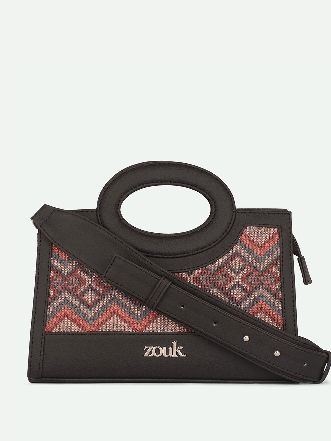 alt by zouk ZOUK Gwalior Weaves Printed Structured Sling Bag-picture-40