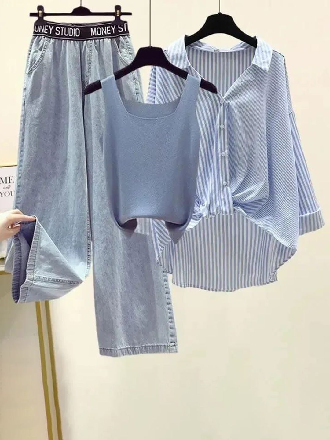 miss mosa by akanksha Alamode By Akanksha Set of 3 Trexa Summer Coords-picture-29