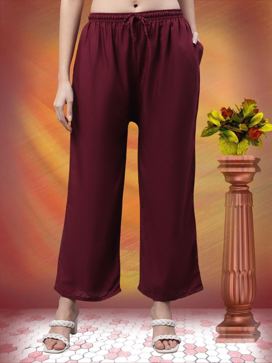 GRACIT Women Knitted Ethnic Palazzos-picture-39