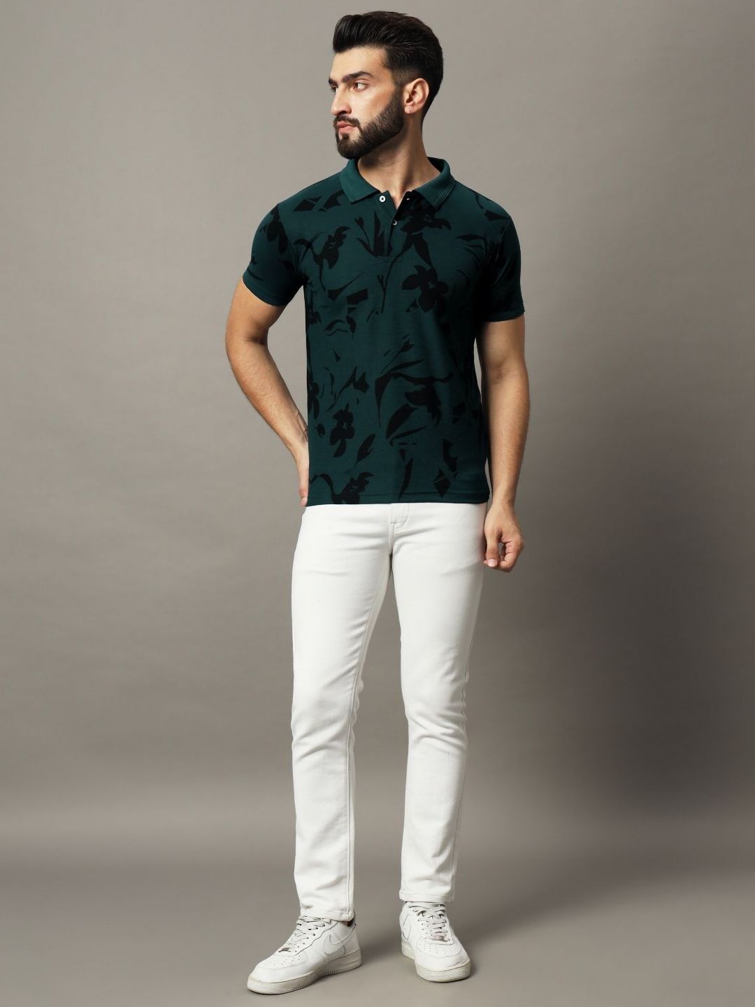 Buy SZN Tropical Printed Polo Collar T Shirt - Tshirts for Men 34035424 ...