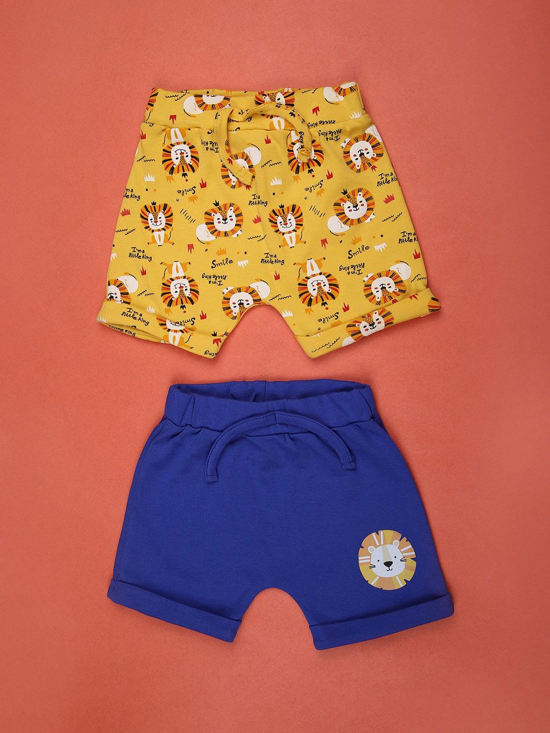 V-Mart Boys Pack Of 2 Graphic Printed Cotton Regular Shorts-picture-37