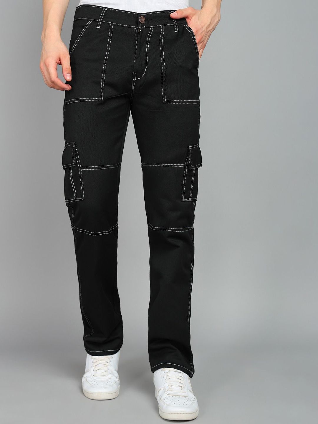 SZN Men Classic Straight Fit Mid-Rise Stretchable Jeans-picture-19