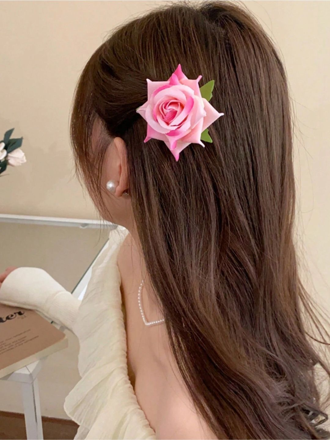 MATRA Set of 2 Rose Alligator Hair Clip-picture-17