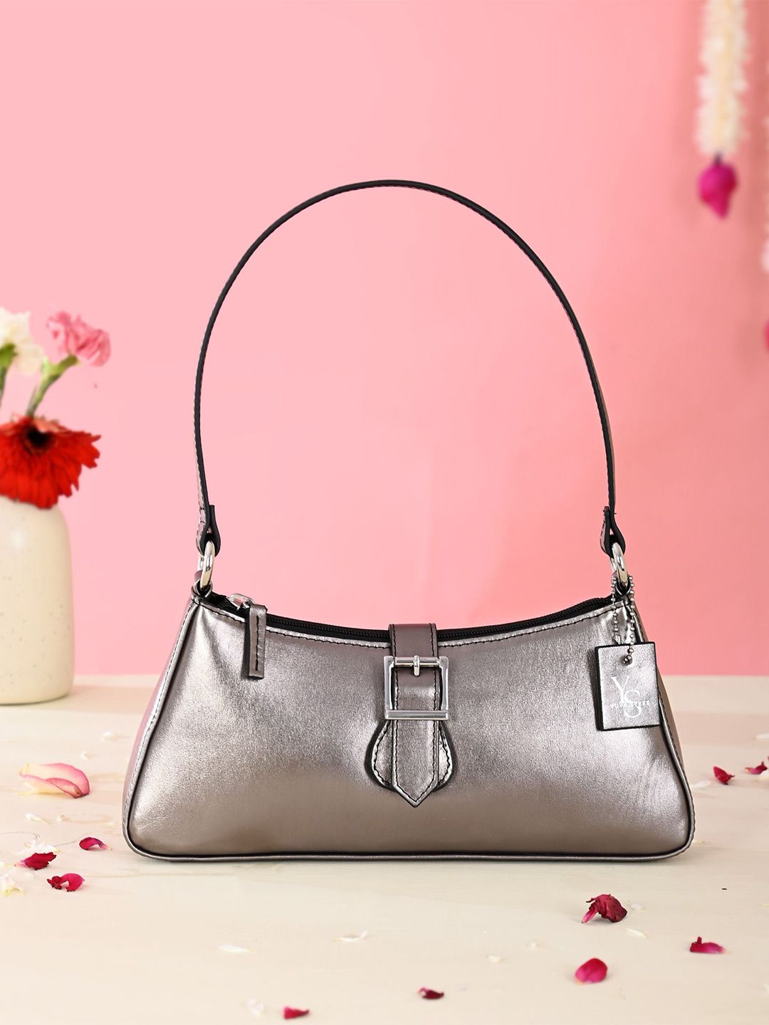 YUVA STREE Solid Sleek Baguette Shoulder Bag-picture-25