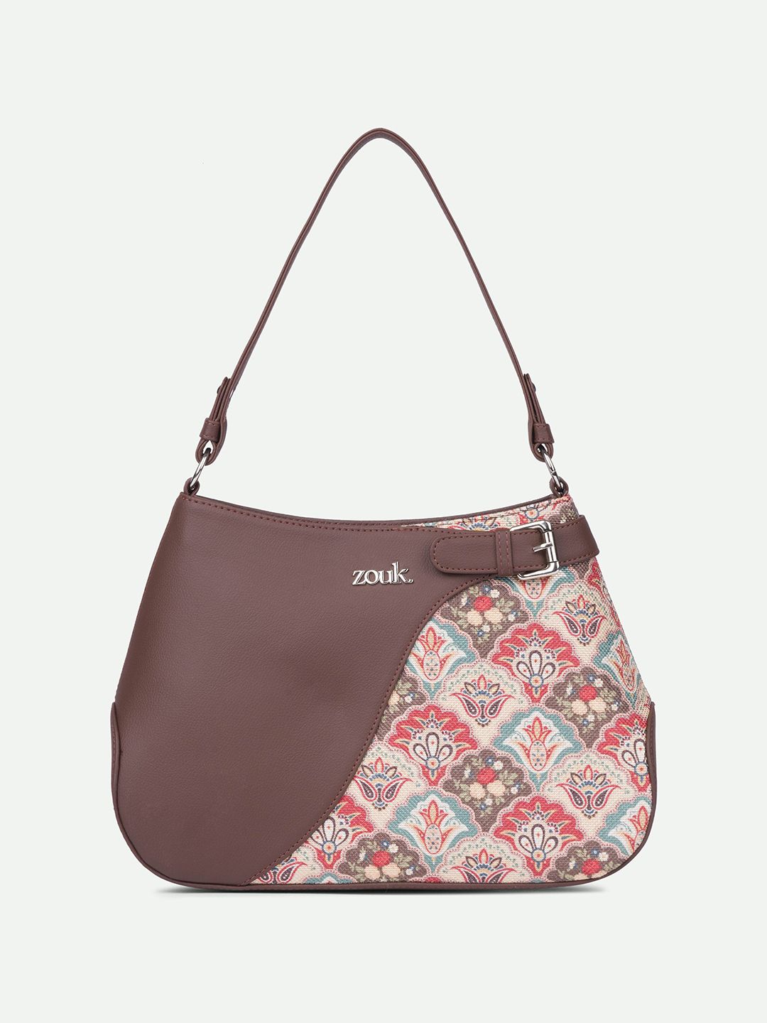 alt by zouk ZOUK Ethnic Motifs Printed Leather Bucket Handheld Bag-picture-13