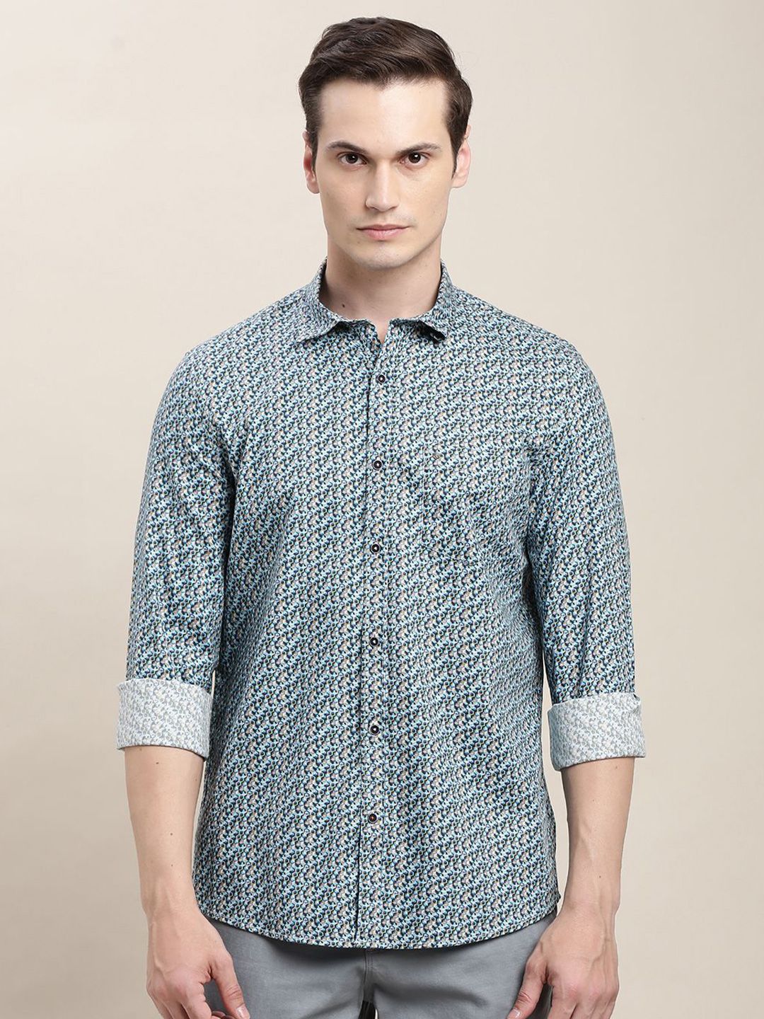 Turtle Men Relaxed Slim Fit Printed Casual Shirt-picture-28