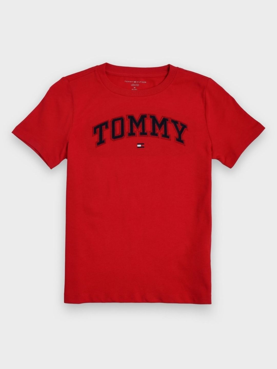 Tommy Hilfiger Boys Brand Logo Printed Round Neck Short Sleeves Cotton Casual T-shirt-picture-46