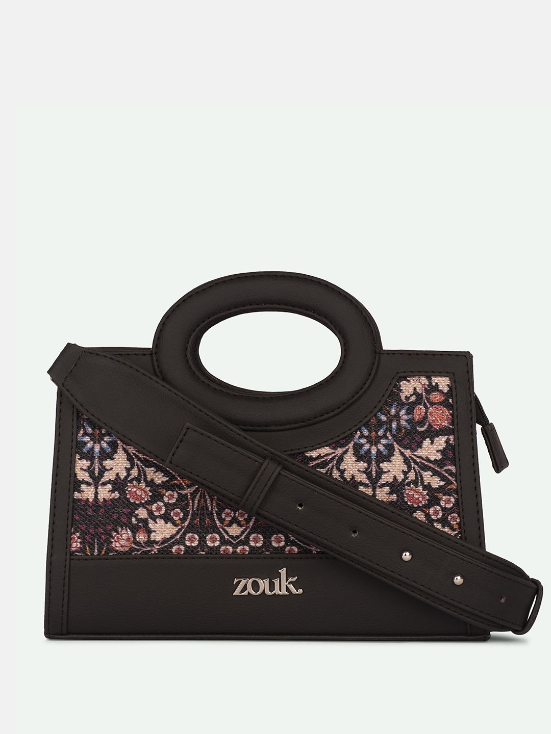 alt by zouk ZOUK Kashmir Blooms Floral Printed Shopper Jute Sling Bag-picture-35