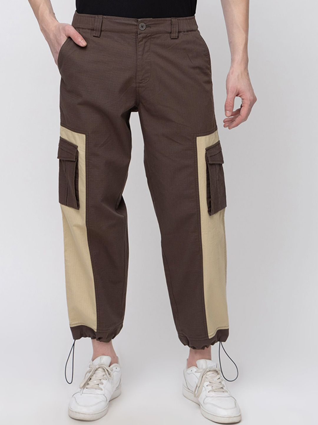 7OUNCE Men Easy Wash Cargos Trousers-picture-15