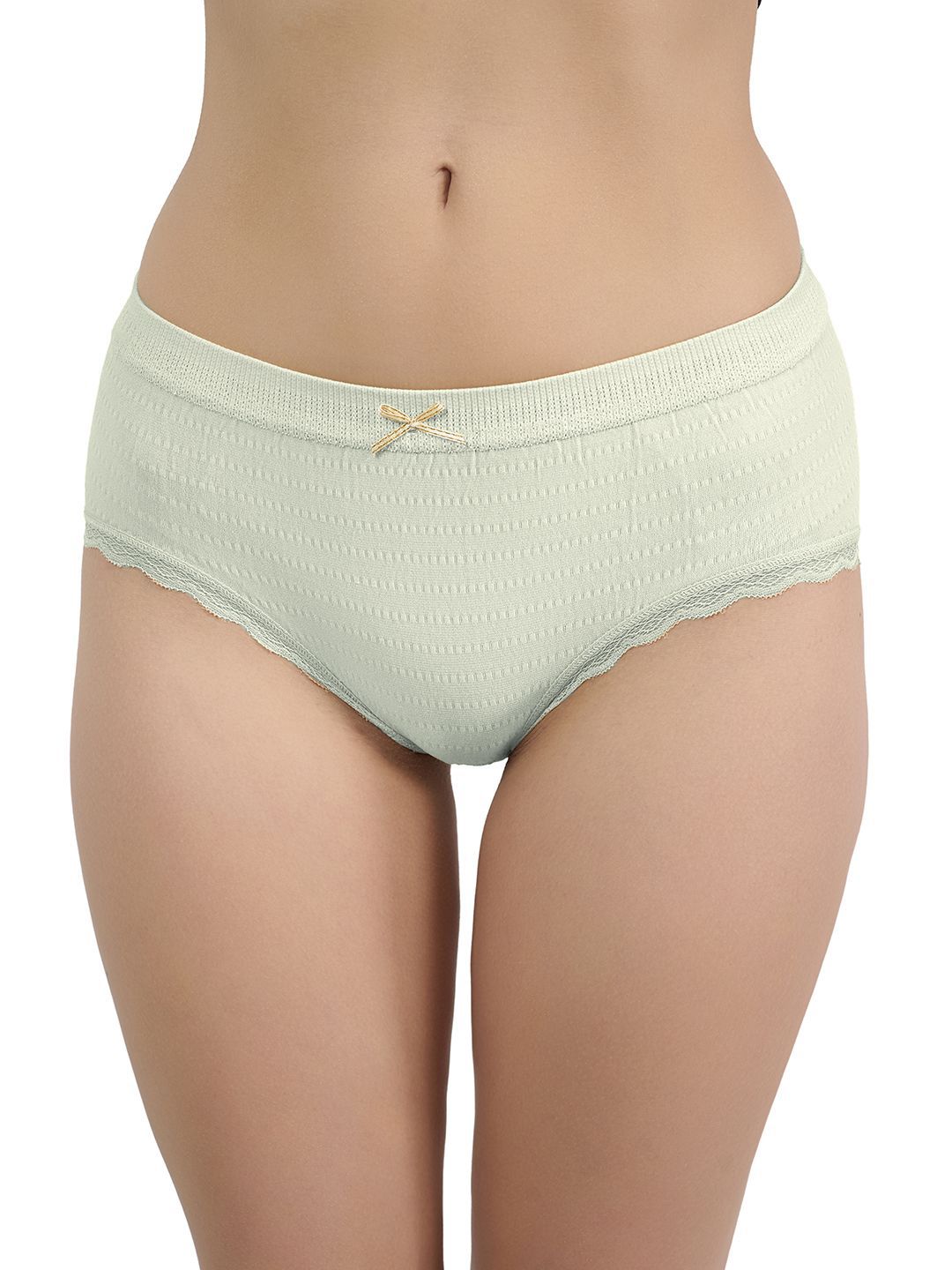 Moda Rapido Seamless Mid-Rise Basic Briefs FRILL_GREEN_S-picture-30