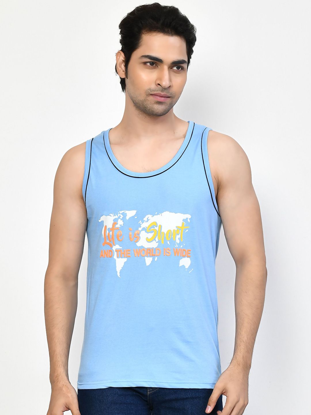 RAPL Printed Pure Cotton Gym Vest Printed_Sando_Sky Blue_S-picture-17