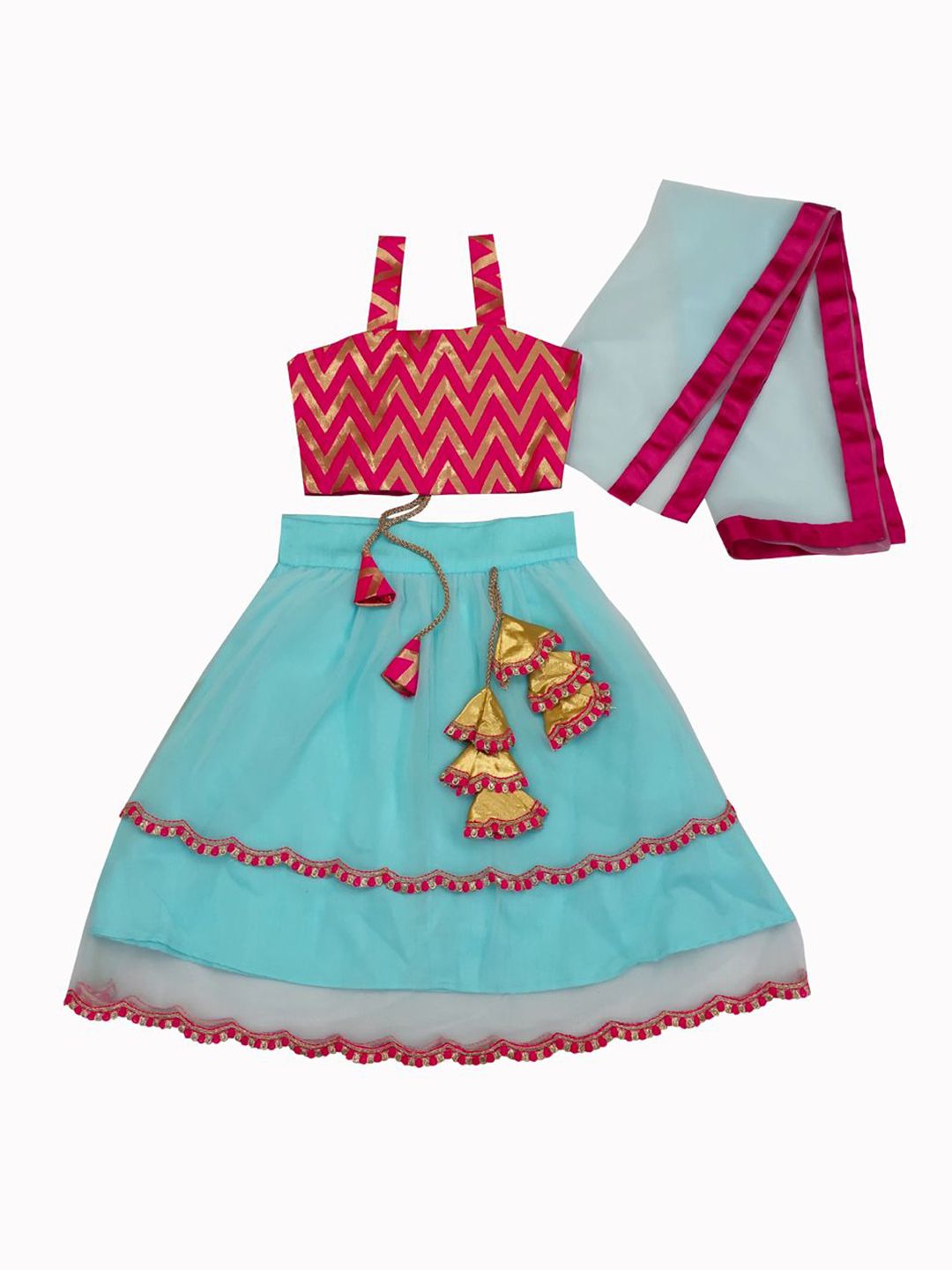 satyamfab Girls Thread Work Ready to Wear Lehenga & Blouse With Dupatta-picture-13