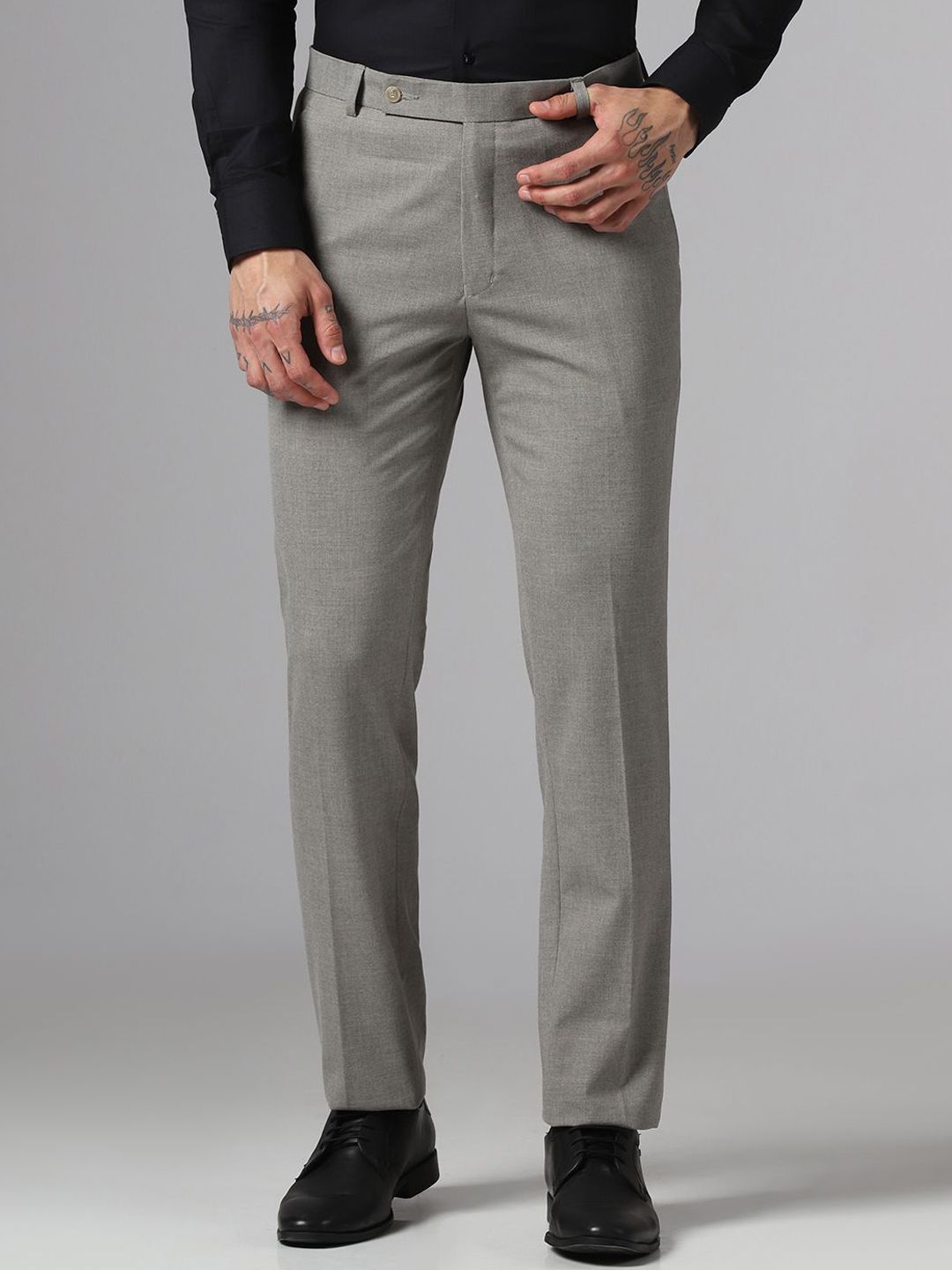 TAHVO Men Relaxed Easy Wash Trousers-image-47