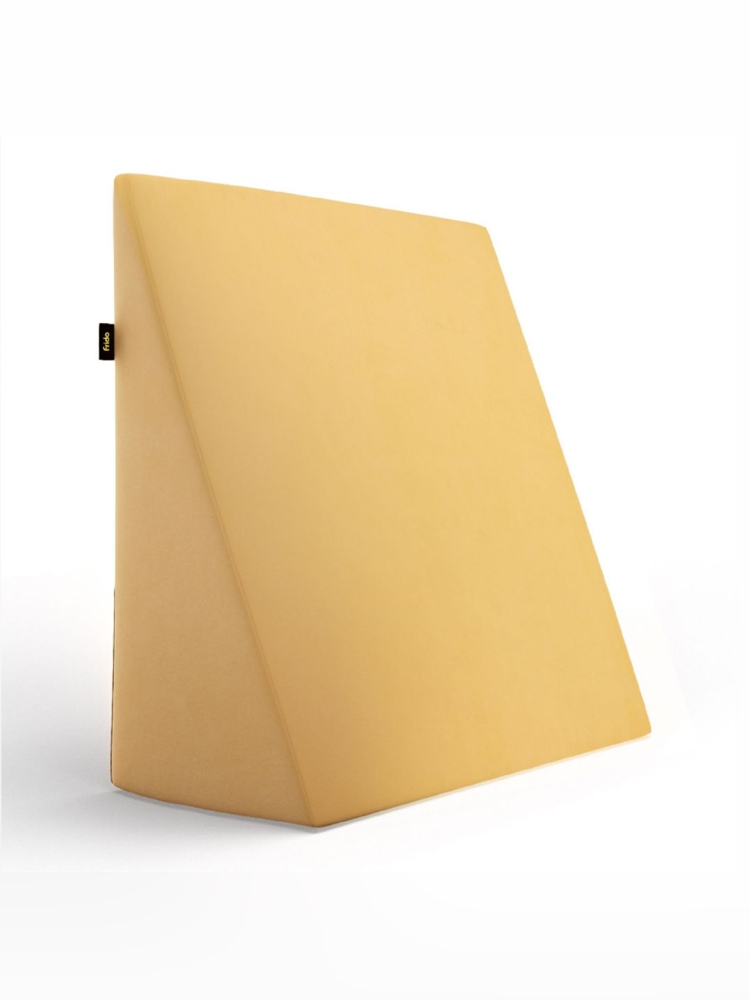 FRIDO Yellow Memory Foam Filled Faux Velvet Sleep Pillow-image-16