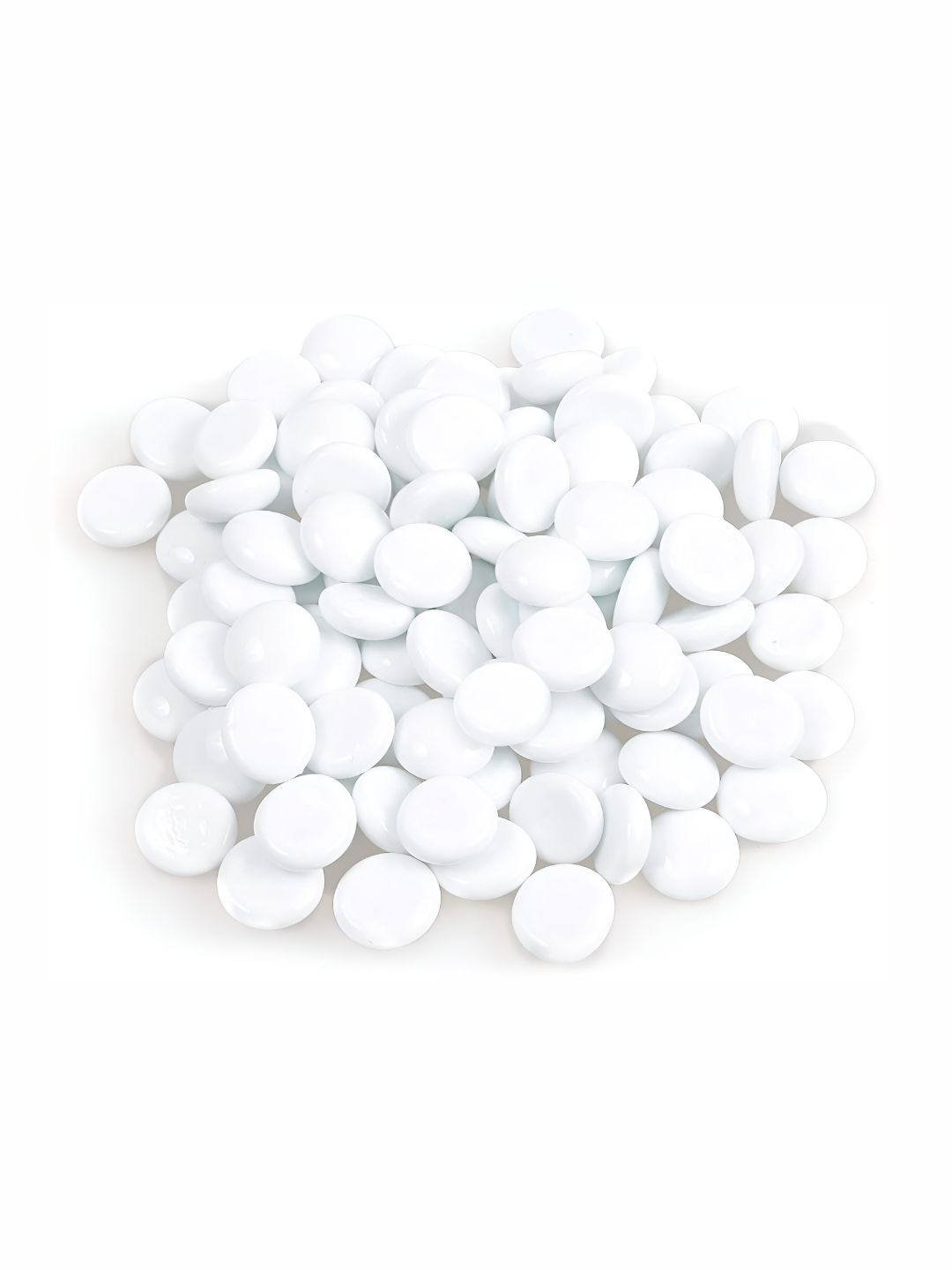 VANNEF White Glass Glossy Aquarium Pebbles-picture-13