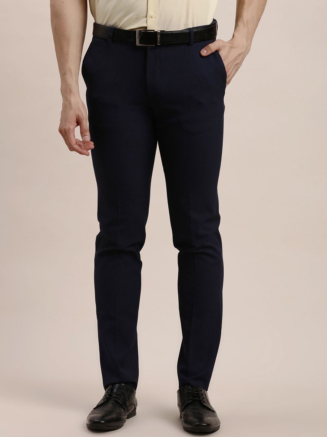 Turtle Men Tailored Tapered Fit Trousers-picture-33