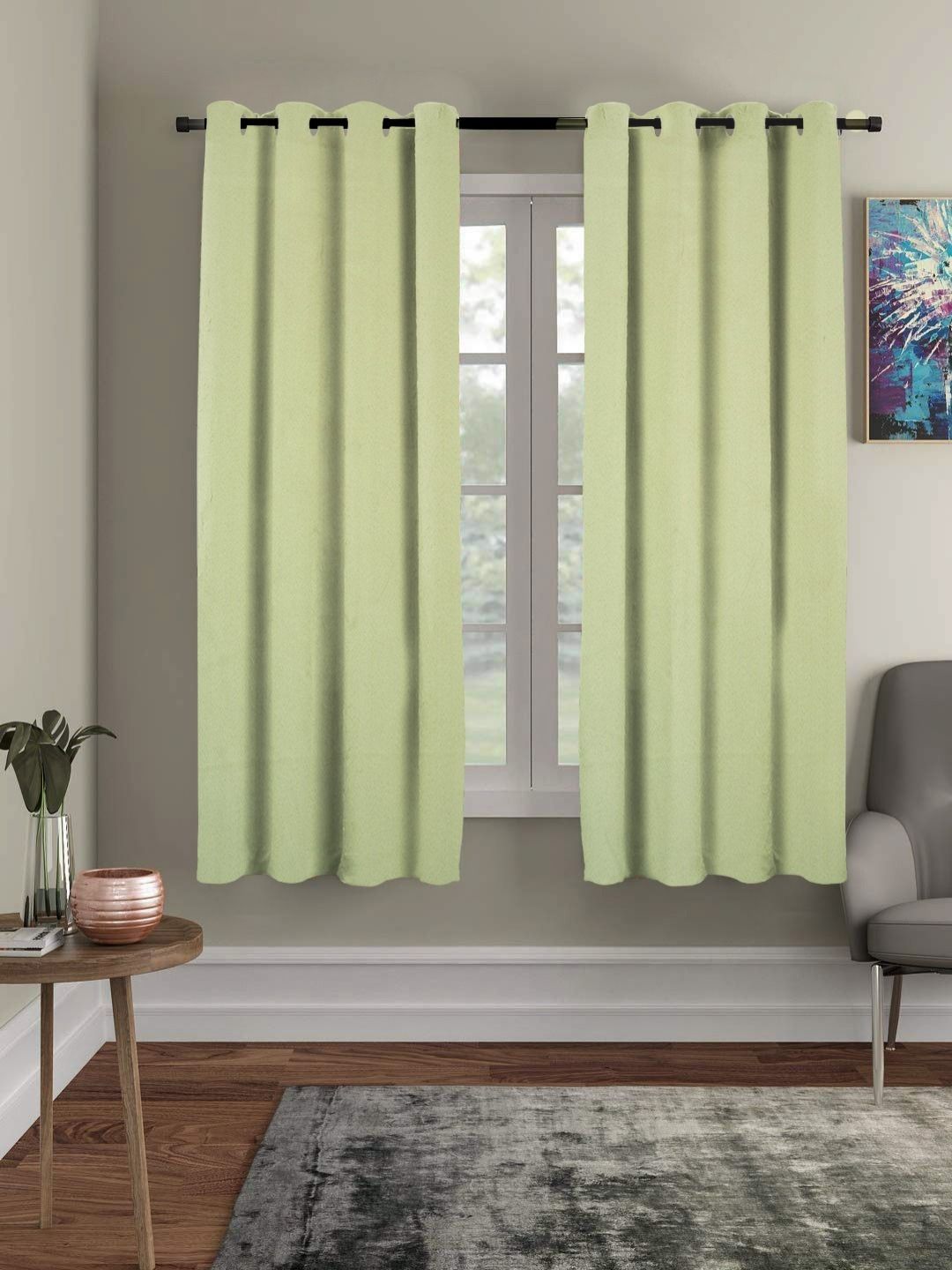 RRC Green Set of 2 Blackout Window Curtains-picture-17