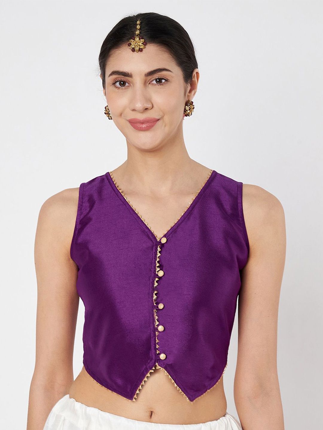 studio rasa Embellished Button Down Waistcoat-picture-14