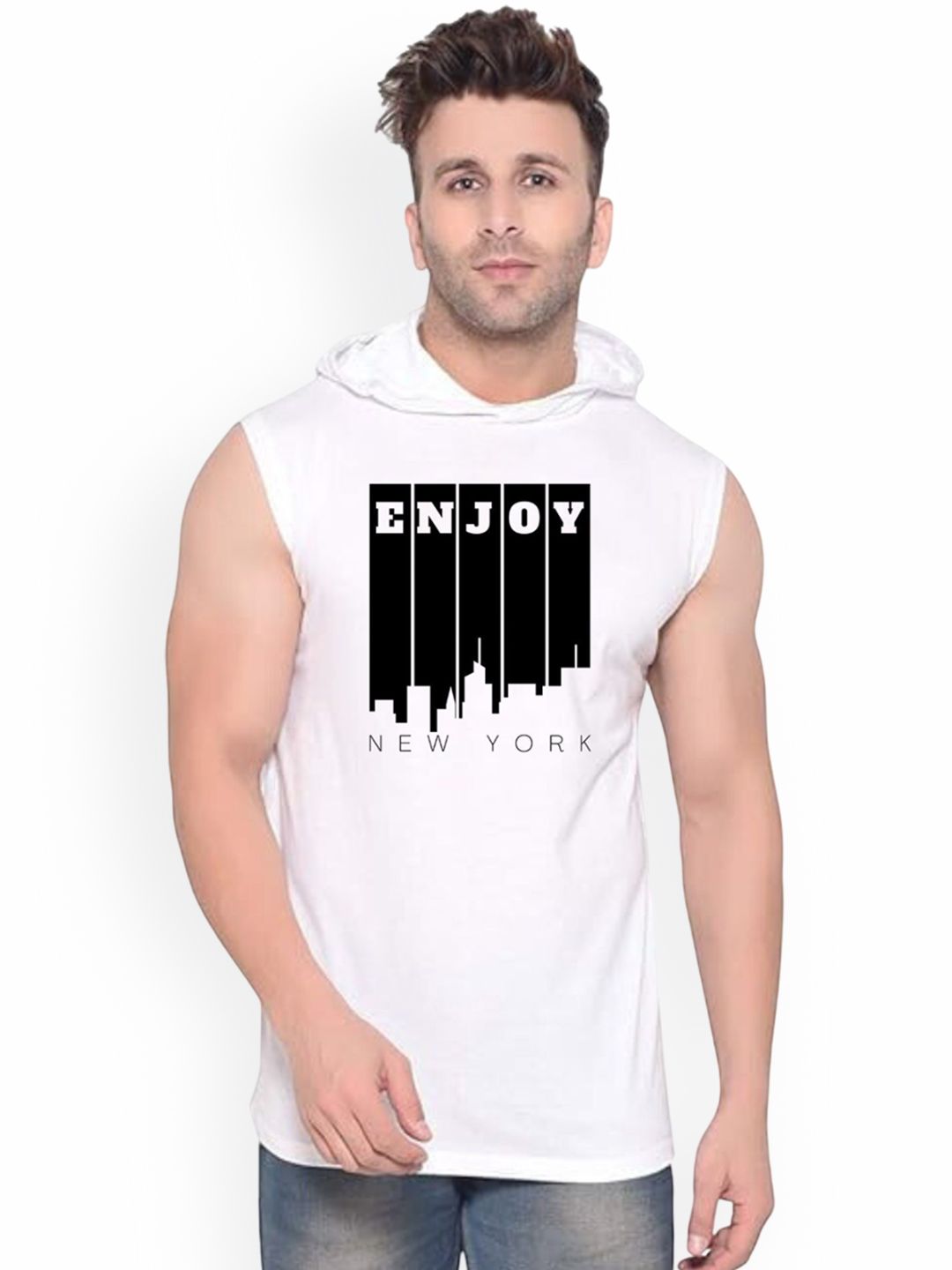 Fashnobic Enjoy Newyork Printed Cotton Gym Vests K__print-46_gym_vest_white-picture-10
