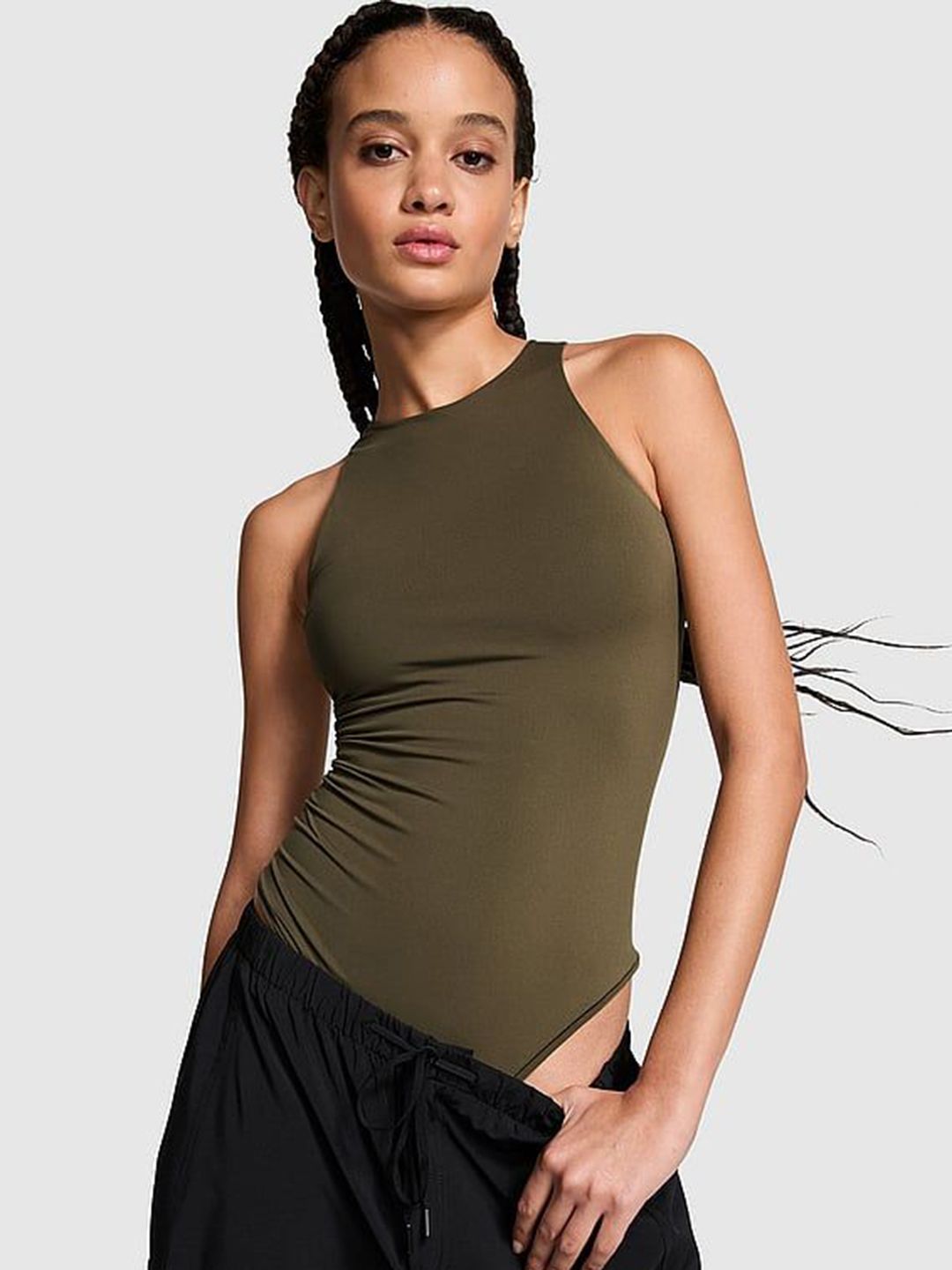 Victoria's Secret Pink Stretch High-Neck Bodysuit-picture-48