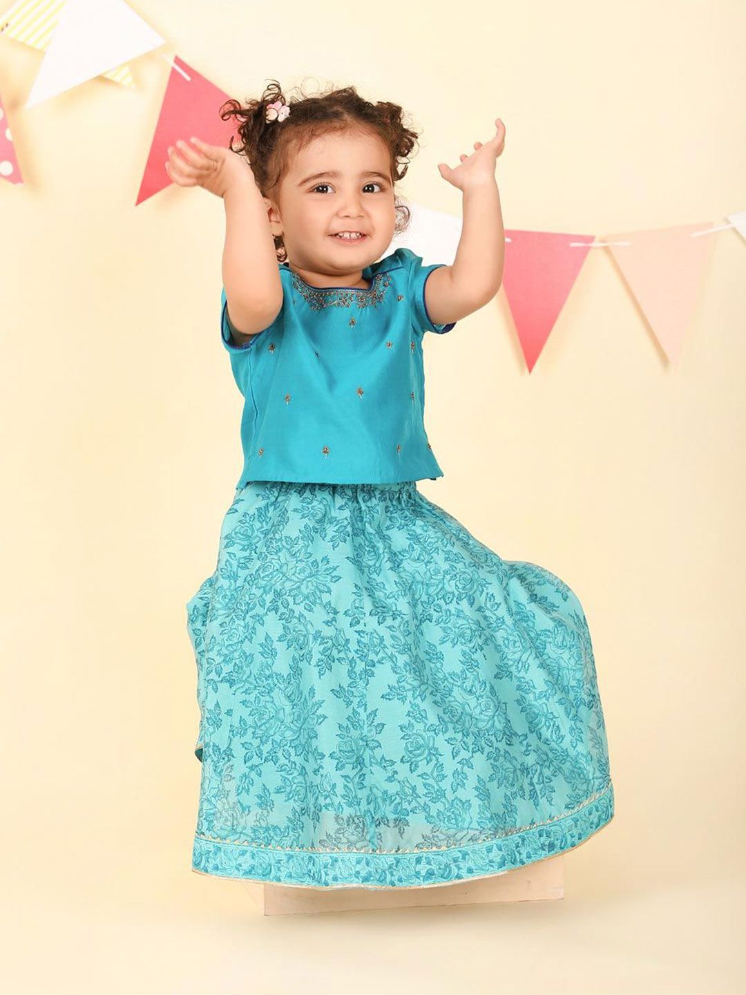 Fabindia Girls Printed Ready to Wear Lehenga &-picture-38