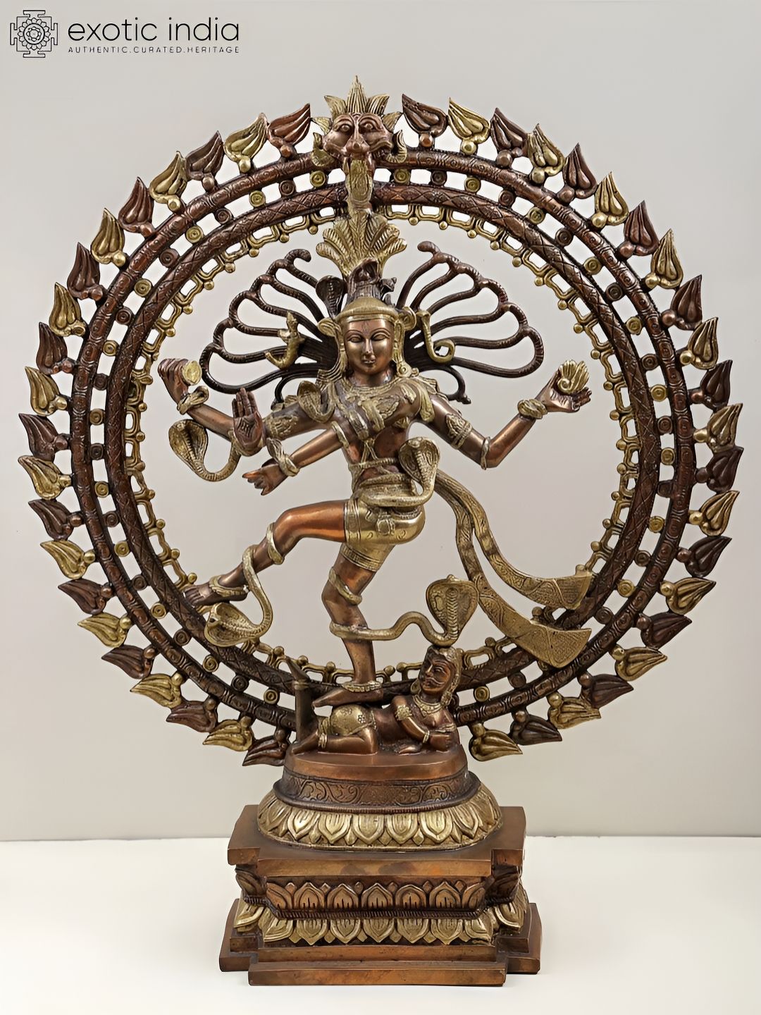 Exotic India Gold-Toned Religious Figurine Showpiece-picture-21