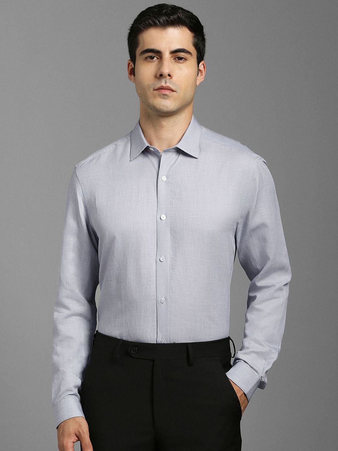 Louis Philippe Spread Collar Formal Shirt-picture-22