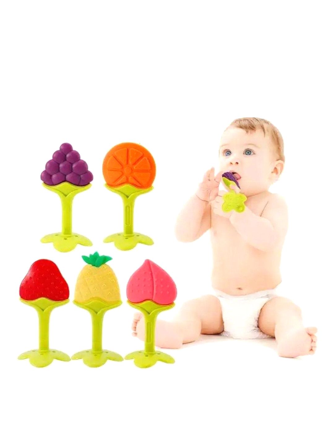NeonateCare Set Of 3 Fruit Shape Teether-image-17