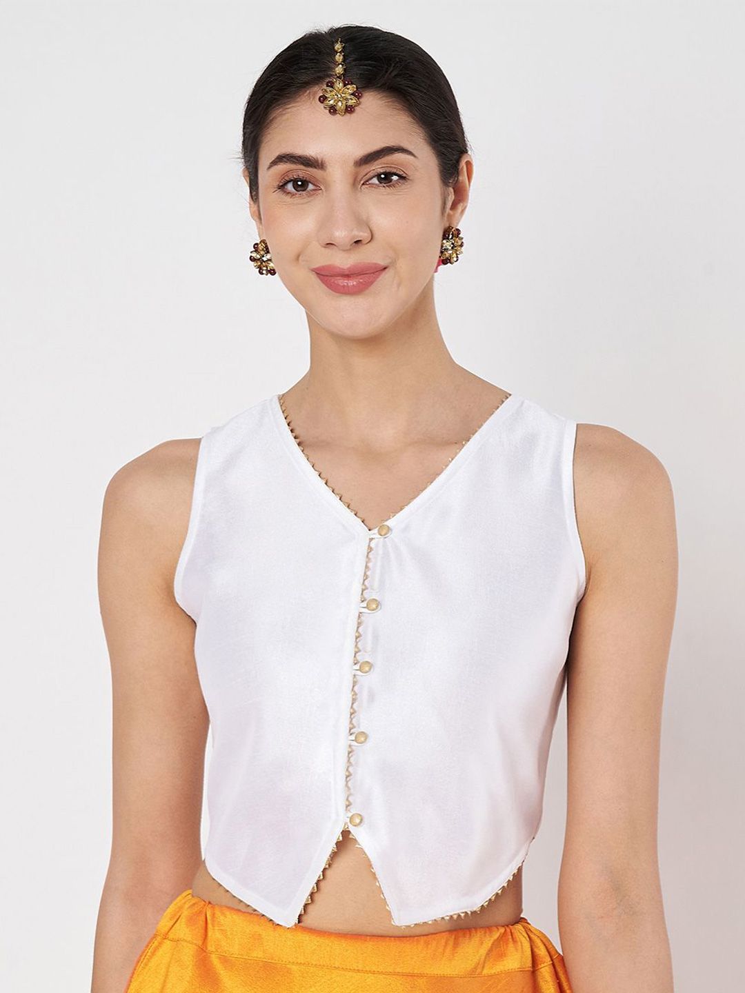 studio rasa Embellished Button Down Waistcoat-picture-15