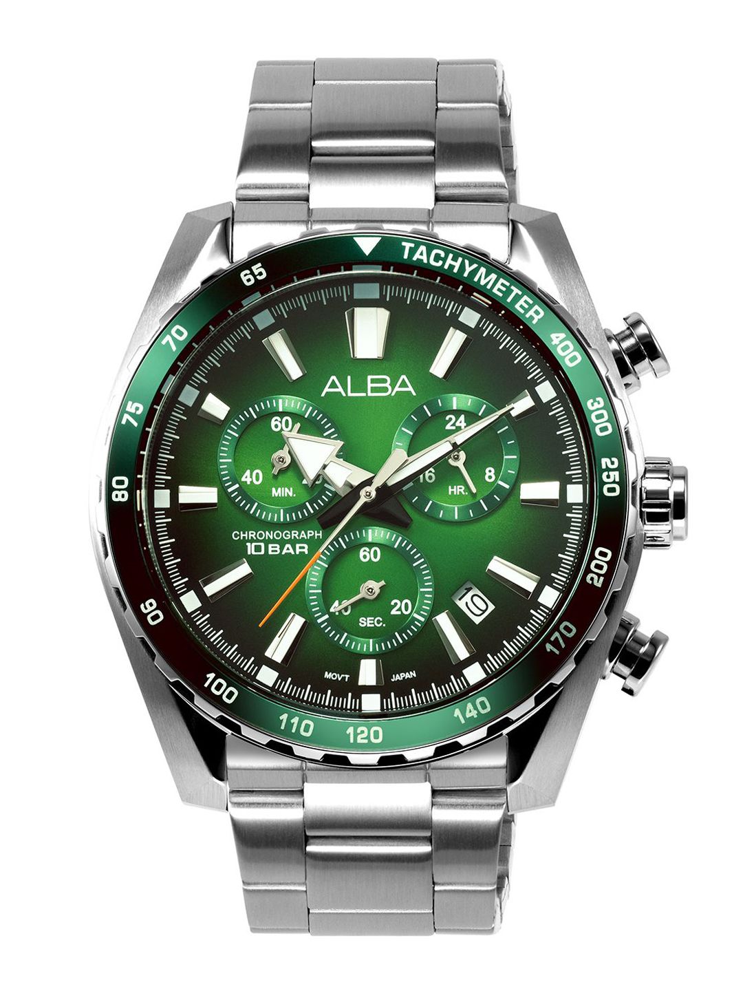 ALBA Signa Chronograph Green Dial Watch AX7007X1-image-8