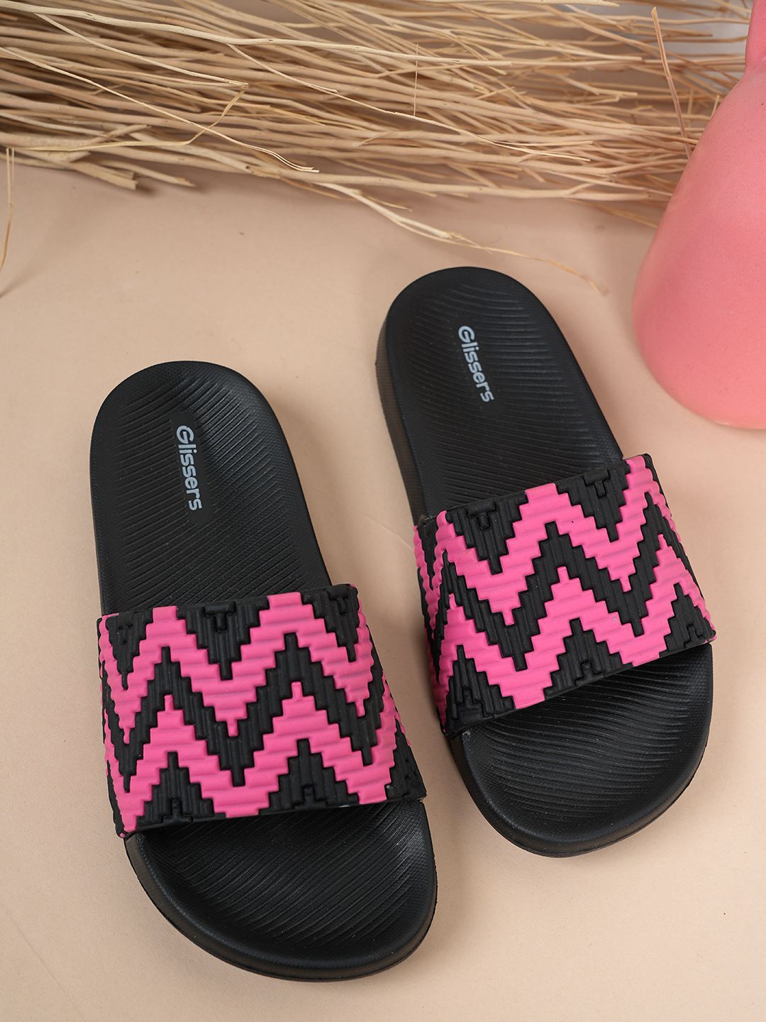 GLISSERS Kids Wave Patterned Sliders-picture-53