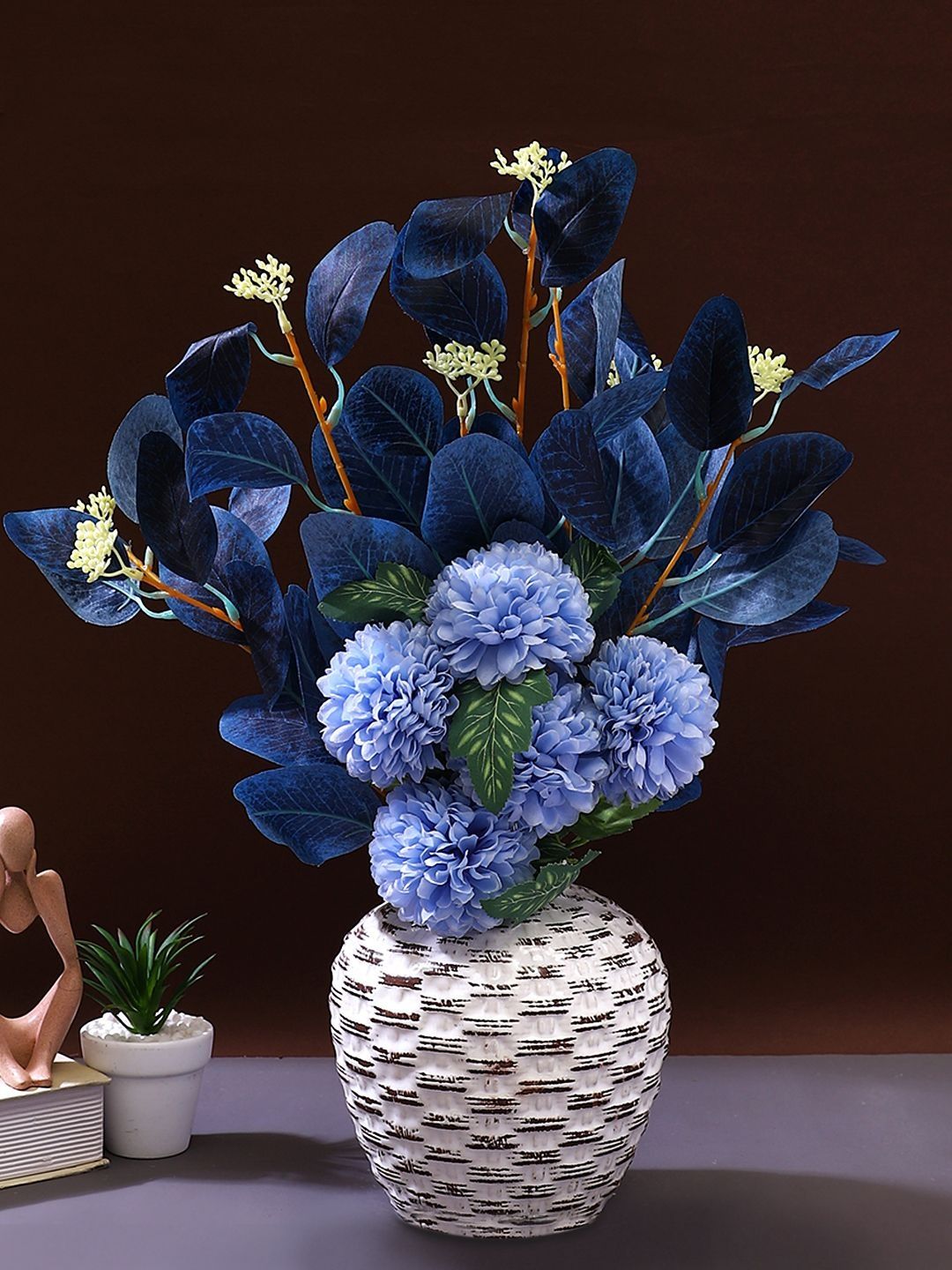 Myntra Elegant Homes Blue 1 Pieces Hydrangea Artificial Flower-picture-38