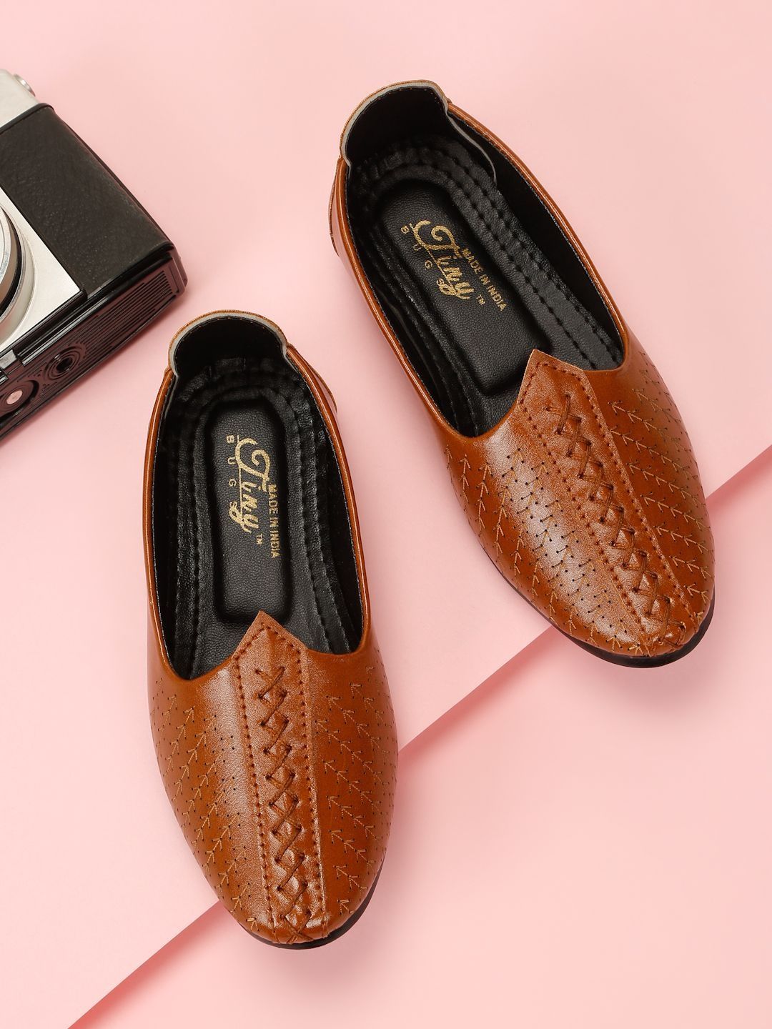Tiny Bugs Boys Perforations Loafers