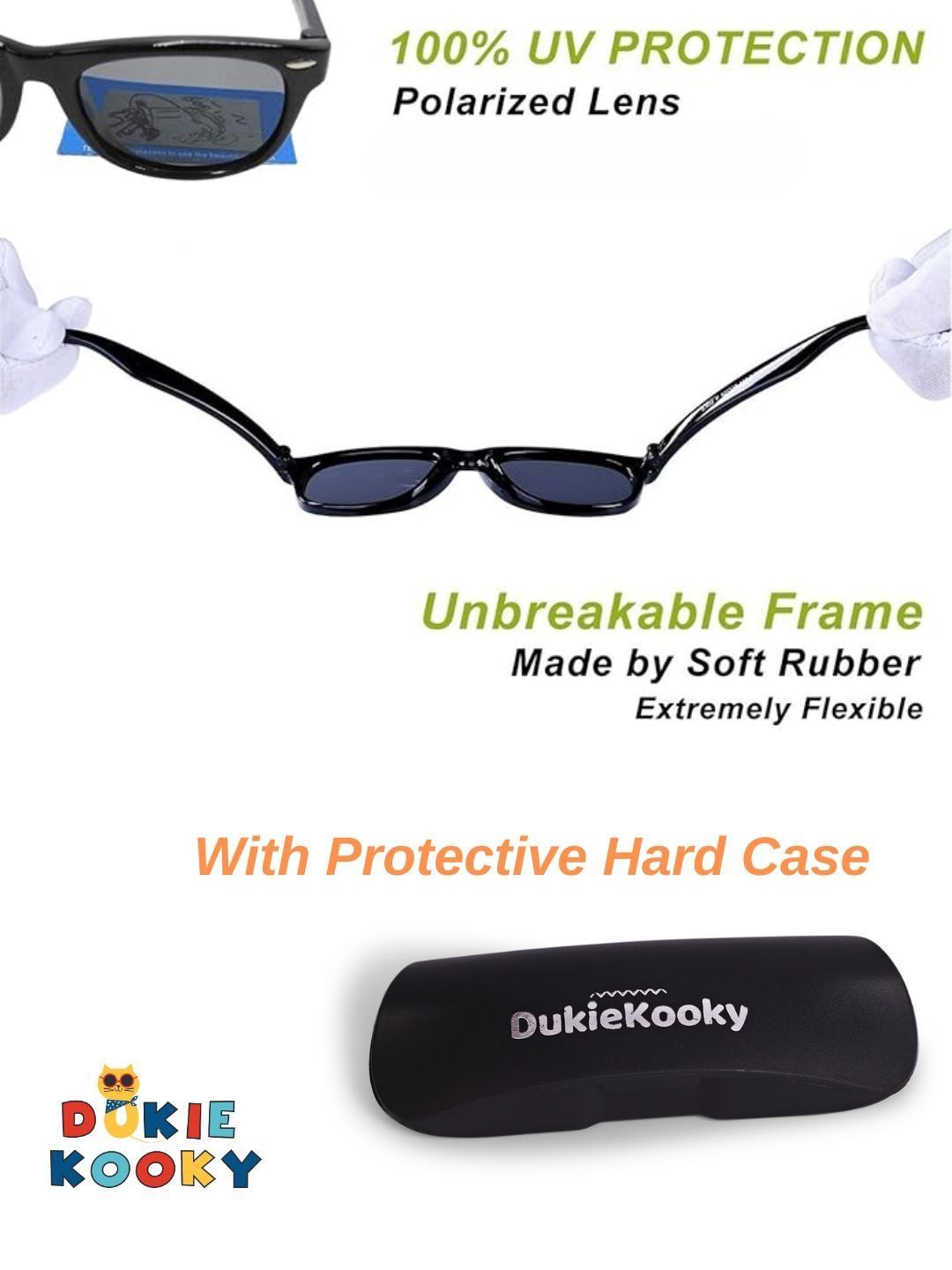 DukieKooky Unisex Kids Black Lens & Purple Oval Sunglasses with-picture-17