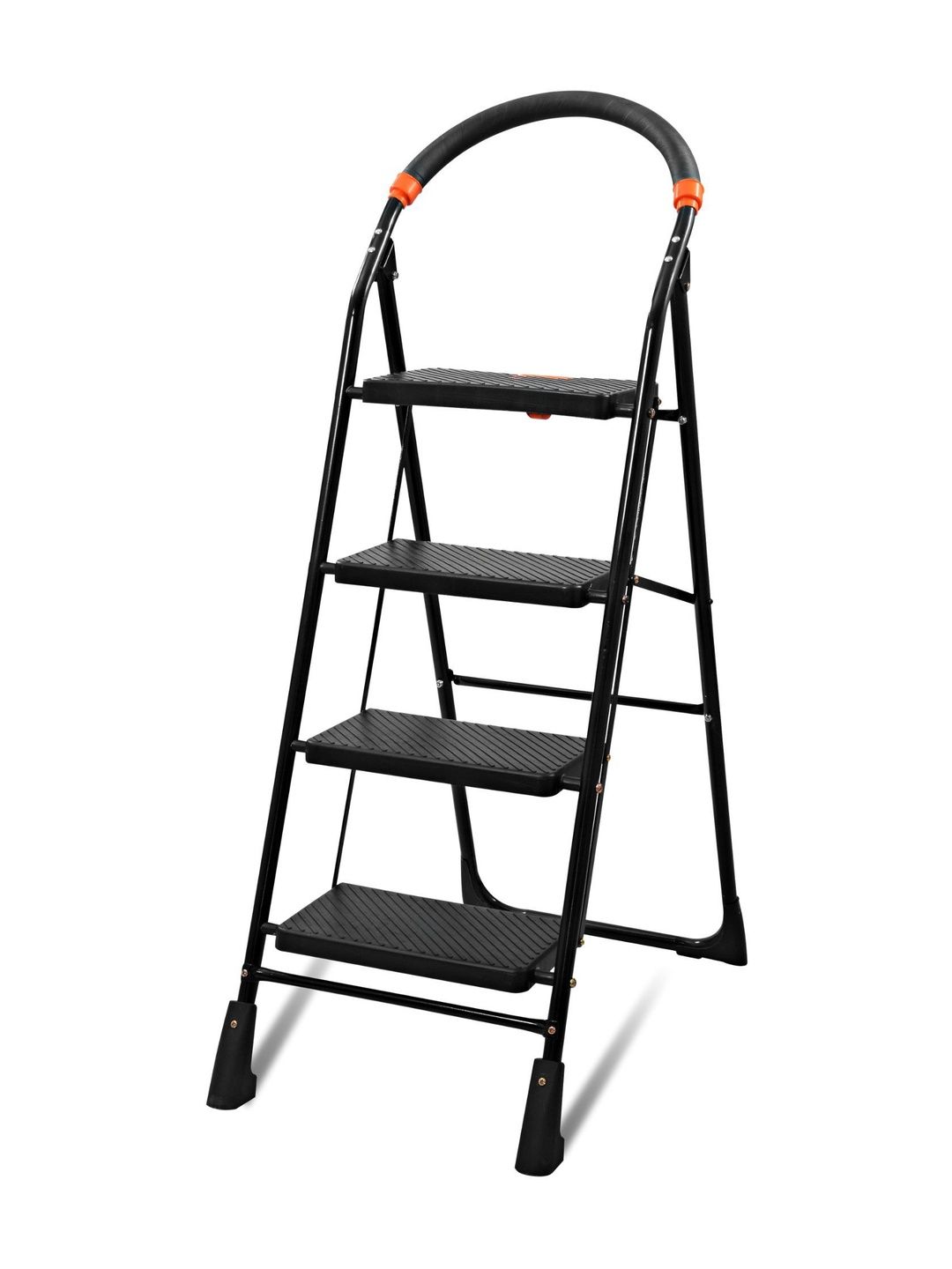 TNT THE NEXT TREND Black Textured 4-Step Foldable Step Ladder