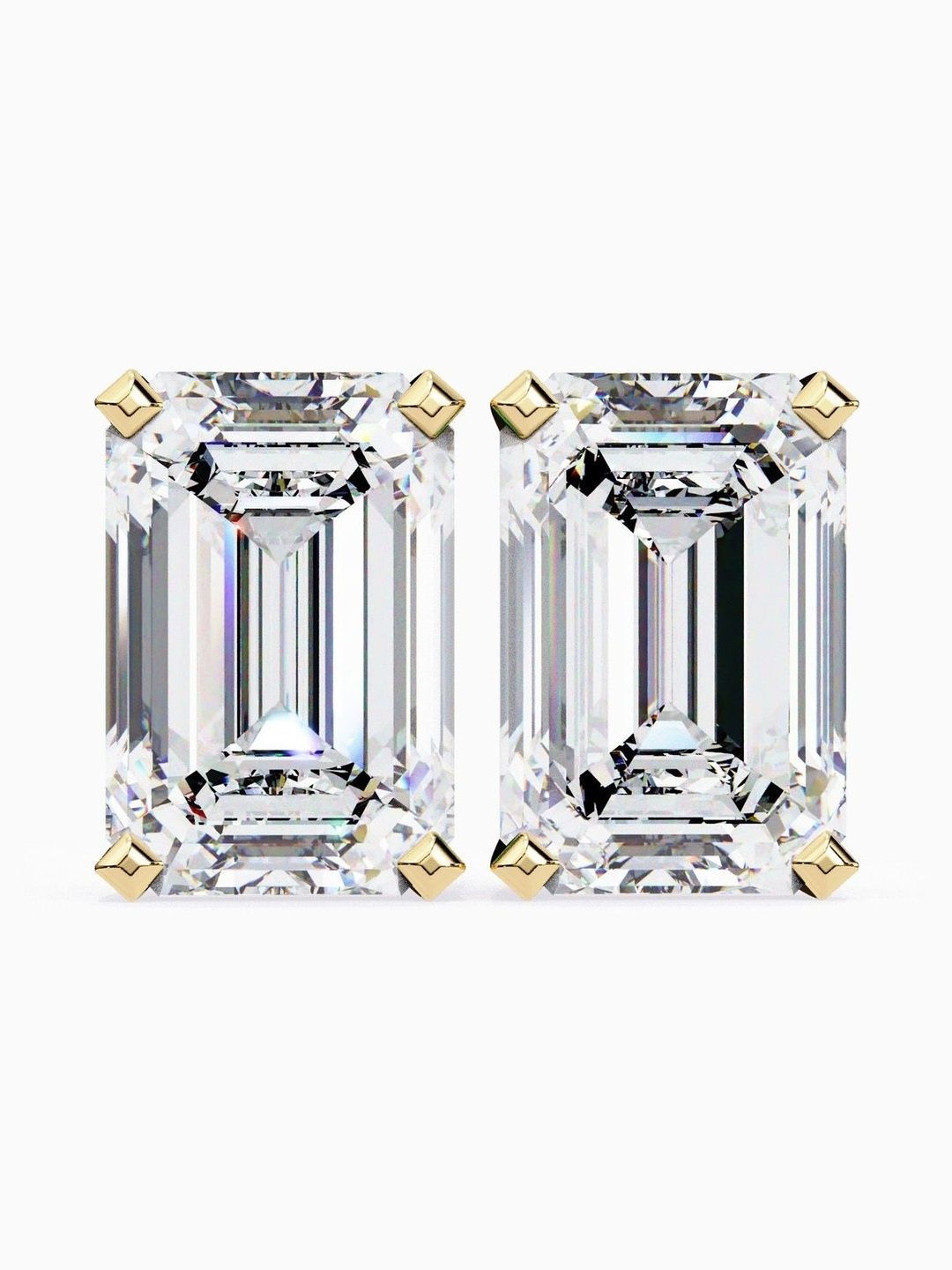 VALANOVA 925 Sterling Silver Plated Diamond Stud Earrings-0.98 gm-image-28