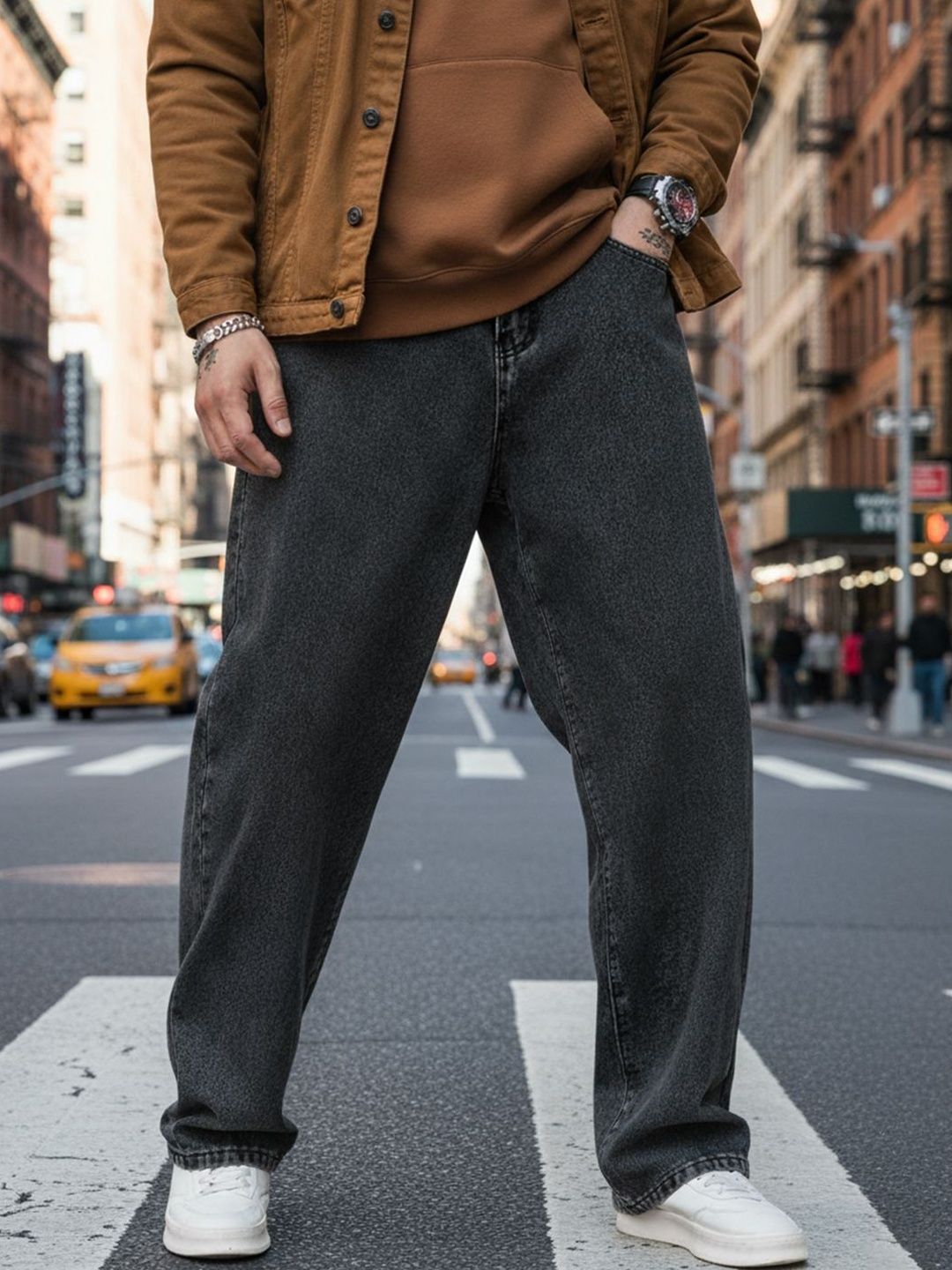 VYNTIQ Men Straight Fit Mid-Rise Stretchable Jeans-picture-10