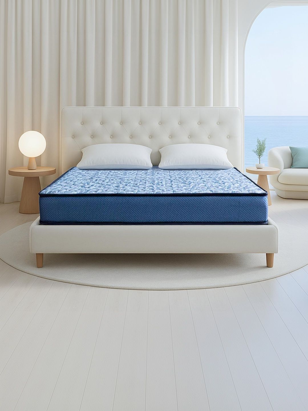 Kurl on Blue Quilted Orthopaedic Duo Rest Reversible King Mattress-image-44