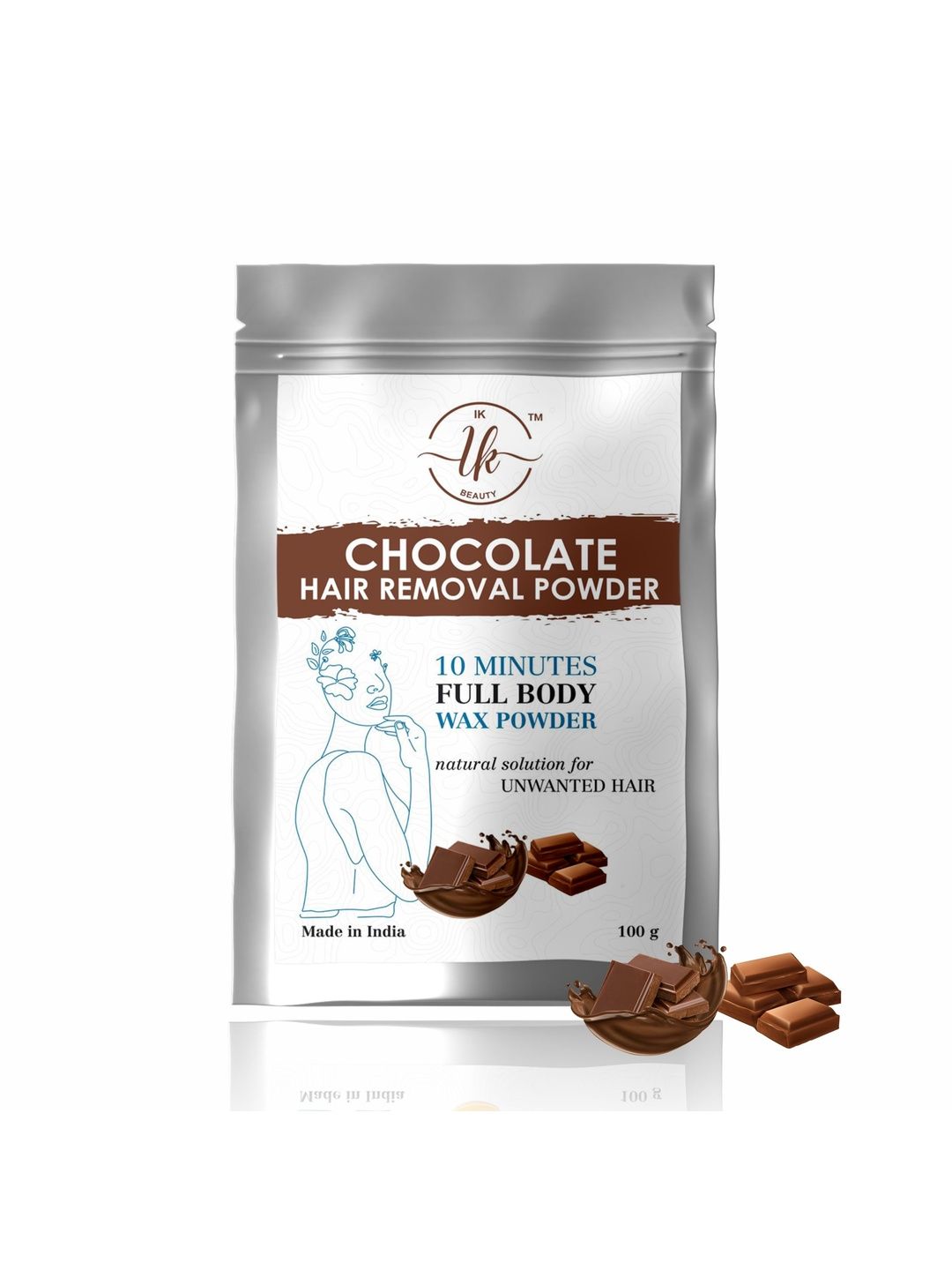 I K Beauty Chocolate Hair Removal Powder - 100 g-image-31