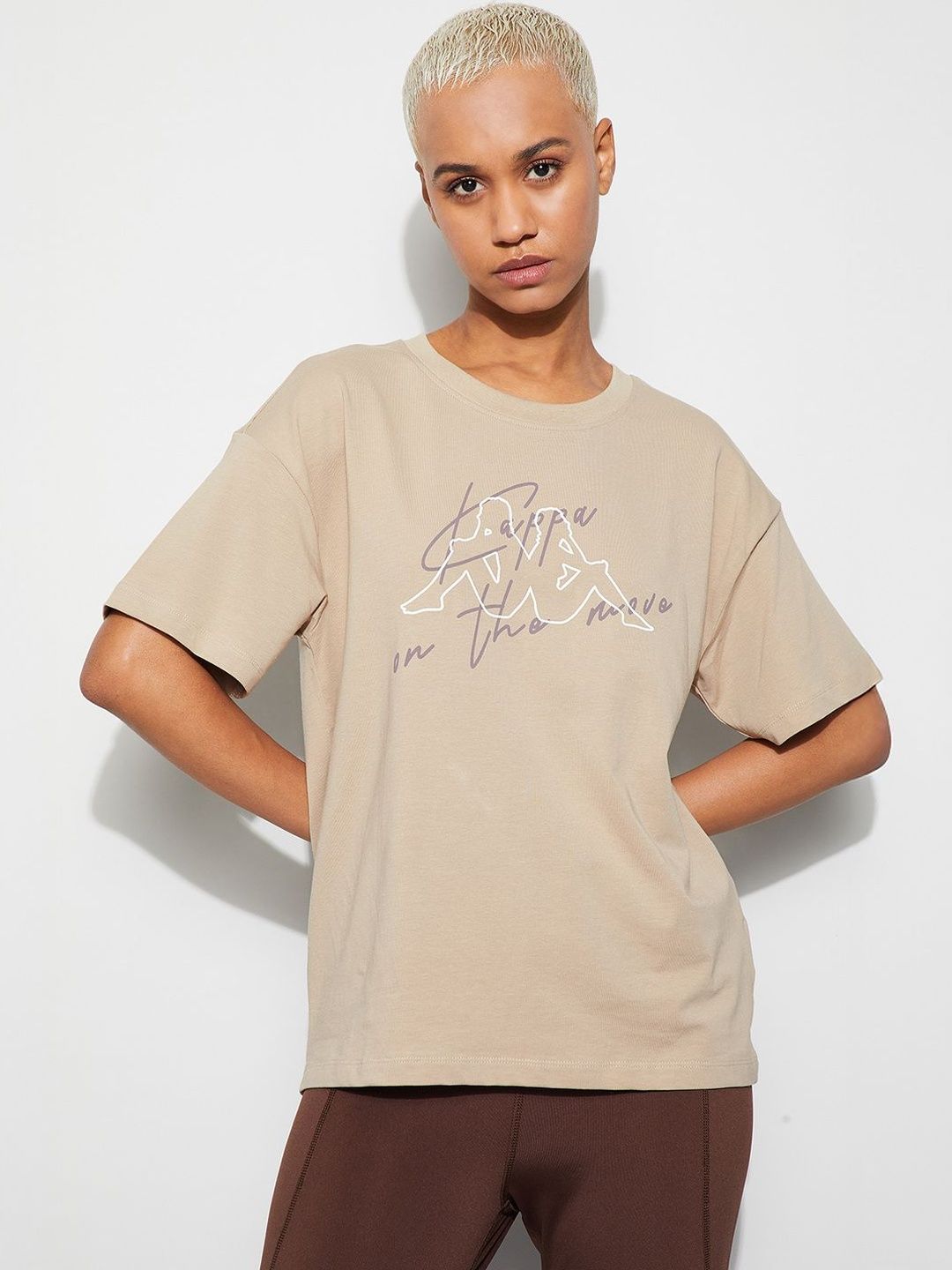Kappa Women Brand Logo Printed T-shirt-picture-30