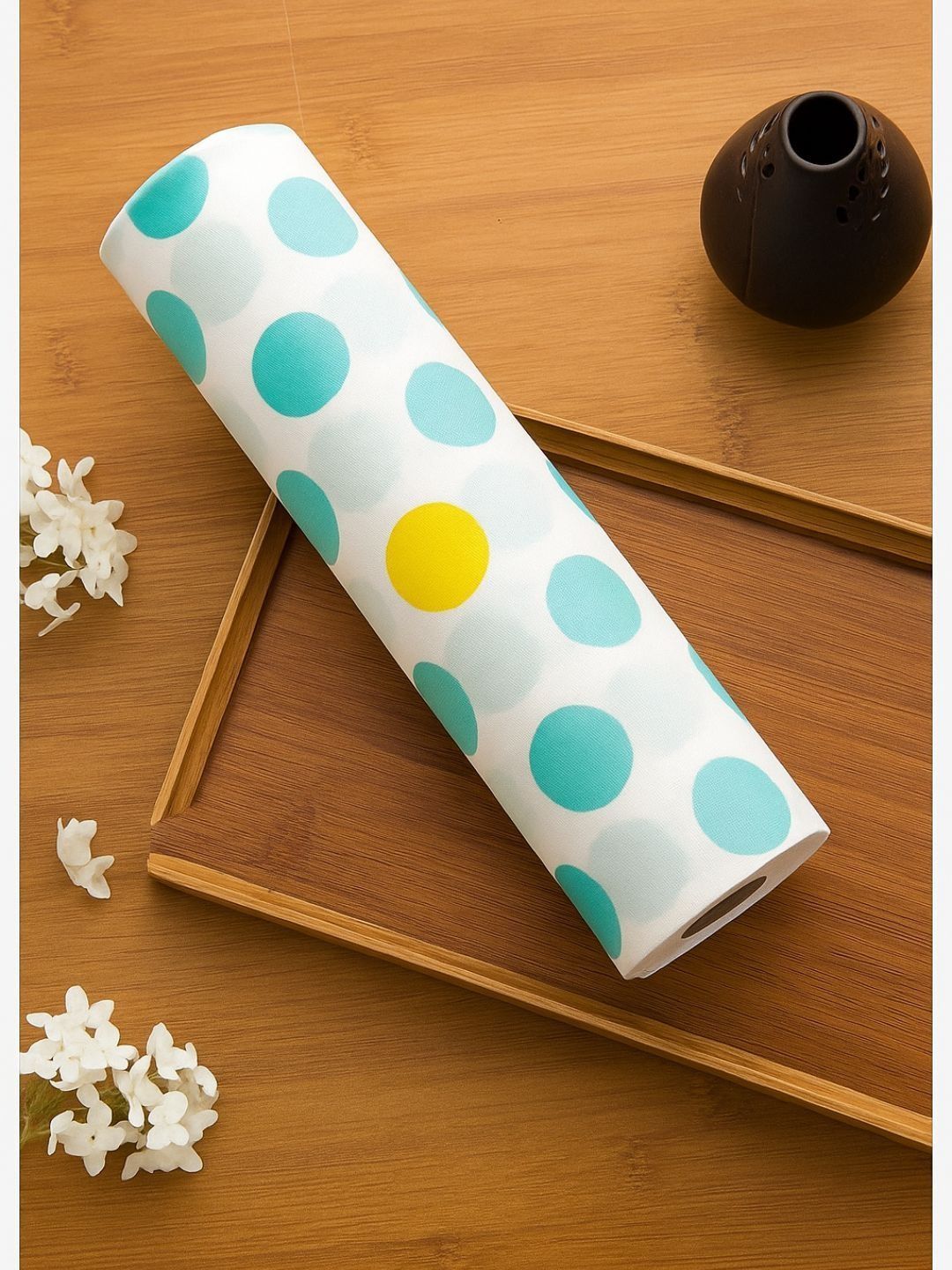 TASKHOUSE White & Blue Polka Dot Printed Drawer Organiser-image-37