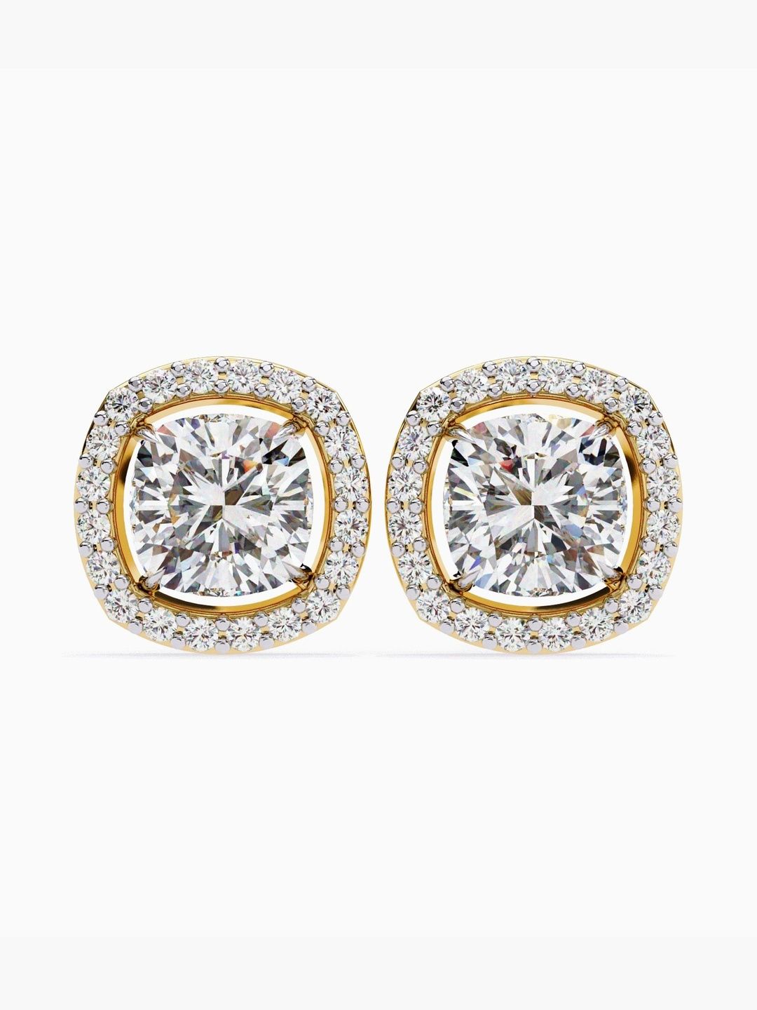 VALANOVA BIS Hallmark 14KT Yellow Gold Diamond Studded Earrings- 2.86 gm-picture-29