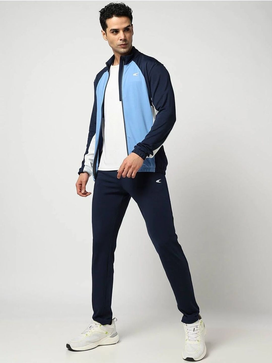 Performax Men Colourblocked Mock Collar Tracksuit-picture-34