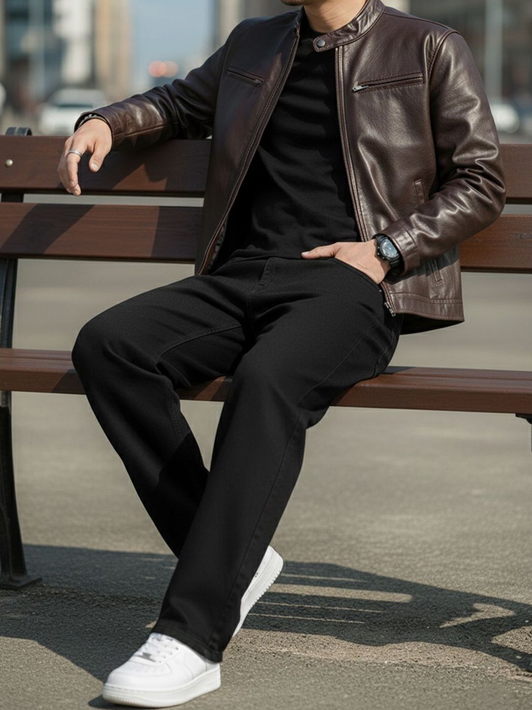 VYNTIQ Men Straight Fit Mid-Rise Stretchable Jeans-picture-23